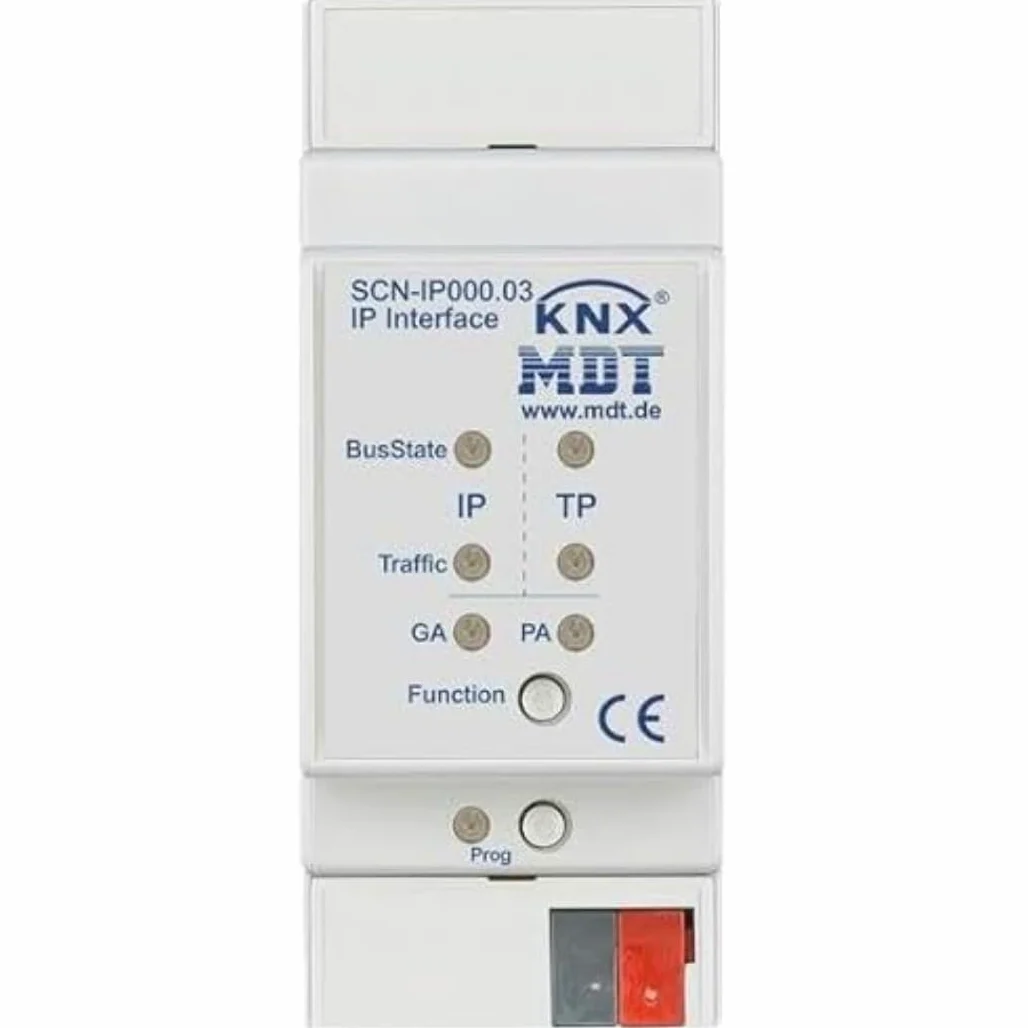 Interfaz IP, con KNX IP y seguridad de datos, correo electrónico, función de servidor de tiempo - SCN-IP000.03
