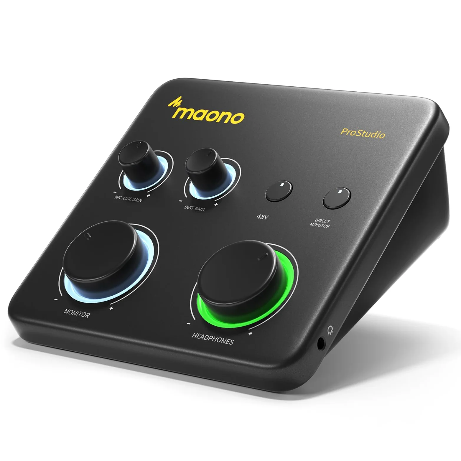 MAONO Mezclador de audio USB: interfaz con entrada XLR, software de enrutamiento de 24 bits/192 kHz, loopback, controlador ASIO para grabación de música, estudio en casa, guitarra, podcasts, streaming