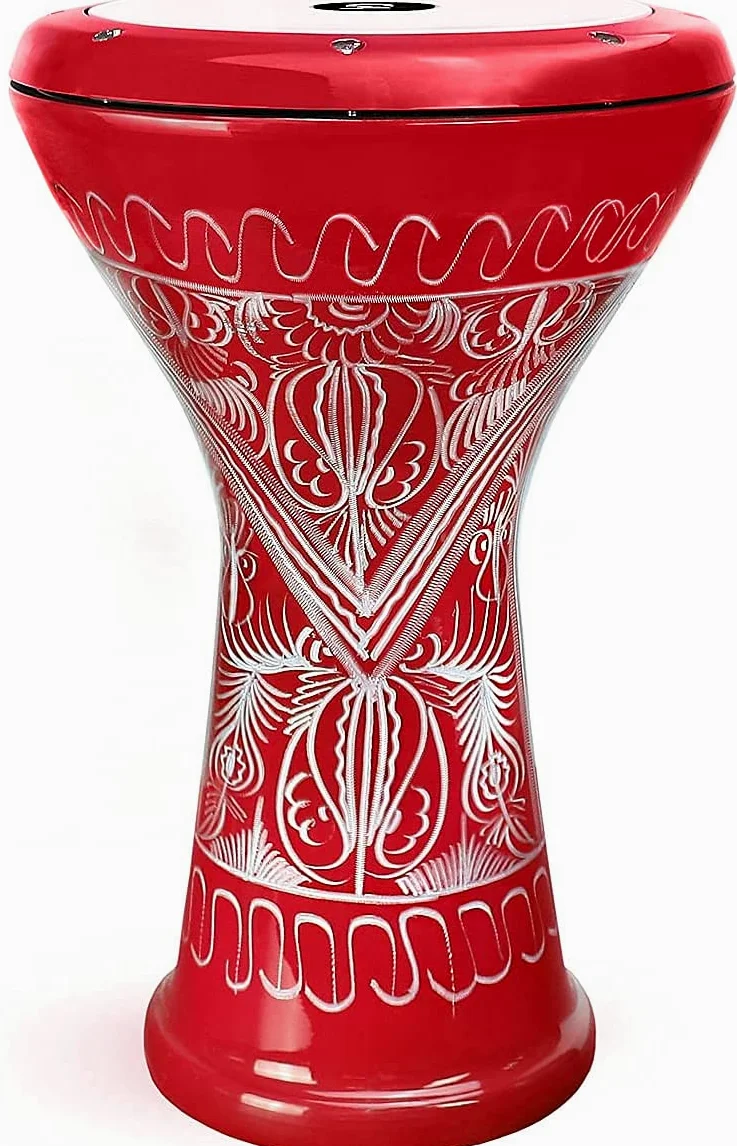 Darbuka oriental profesional solo grabada a mano, 3029-K
