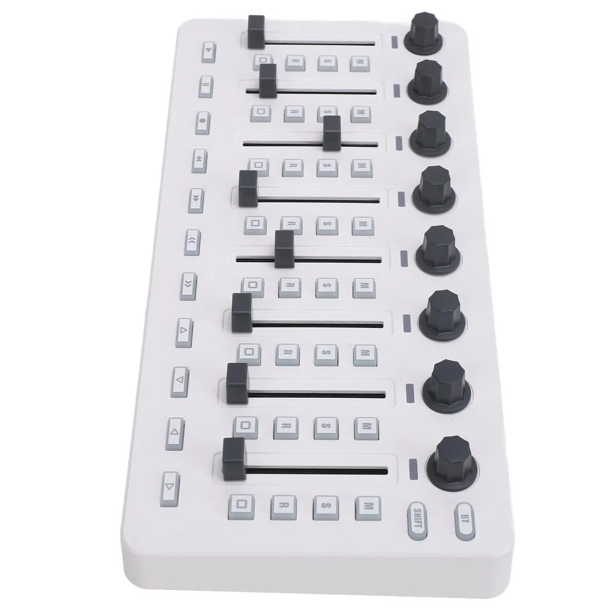 Mezclador de controlador MIDI profesional con Bluetooth USB Conectividad 8 Botones Push 43 Teclas de control 8 Perillas portátiles de producción de música portátil para estudio