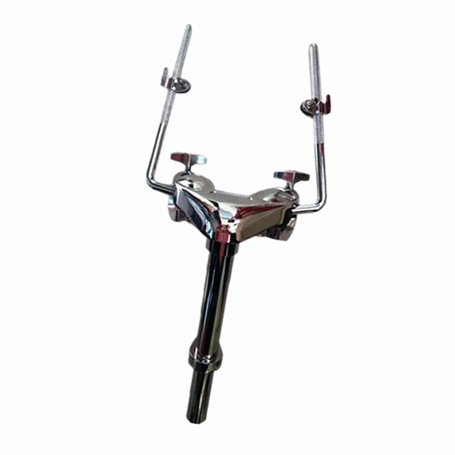 F Fityle Metal Tom Drum Holder Mount Estable Robusto para Tom Drum Instrument DIY Reemplaza piezas, Porta toms doble