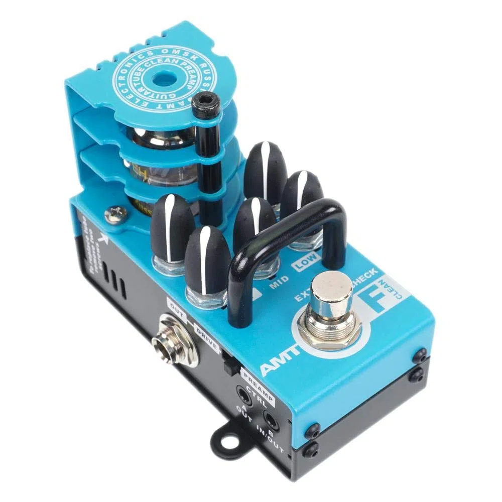 AMT Bricks F-Clean - Preamplificador de guitarra tubular de 1 canal (Fender Twin Emulate)