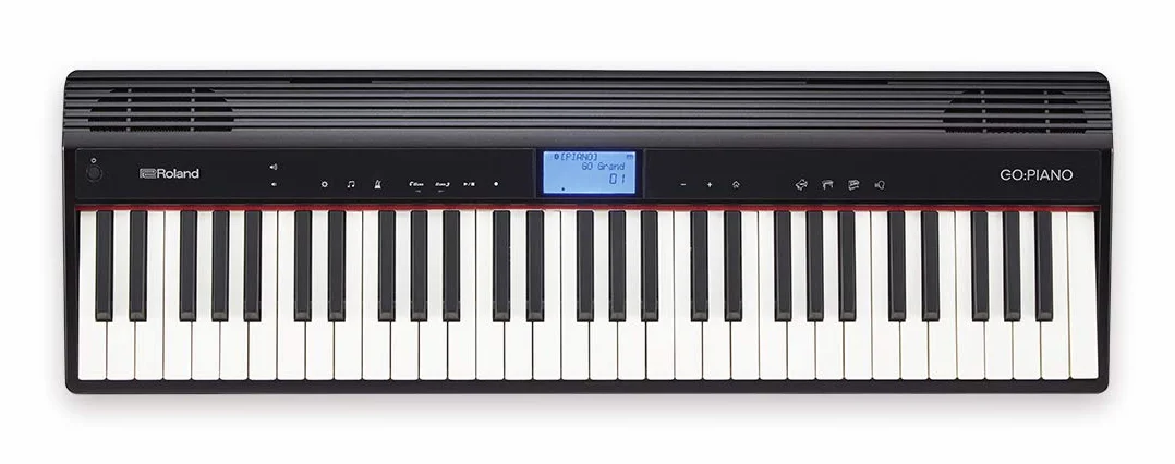 Piano digital Roland Go:Piano Go-61P — Conexión inalámbrica con smartphone, negro