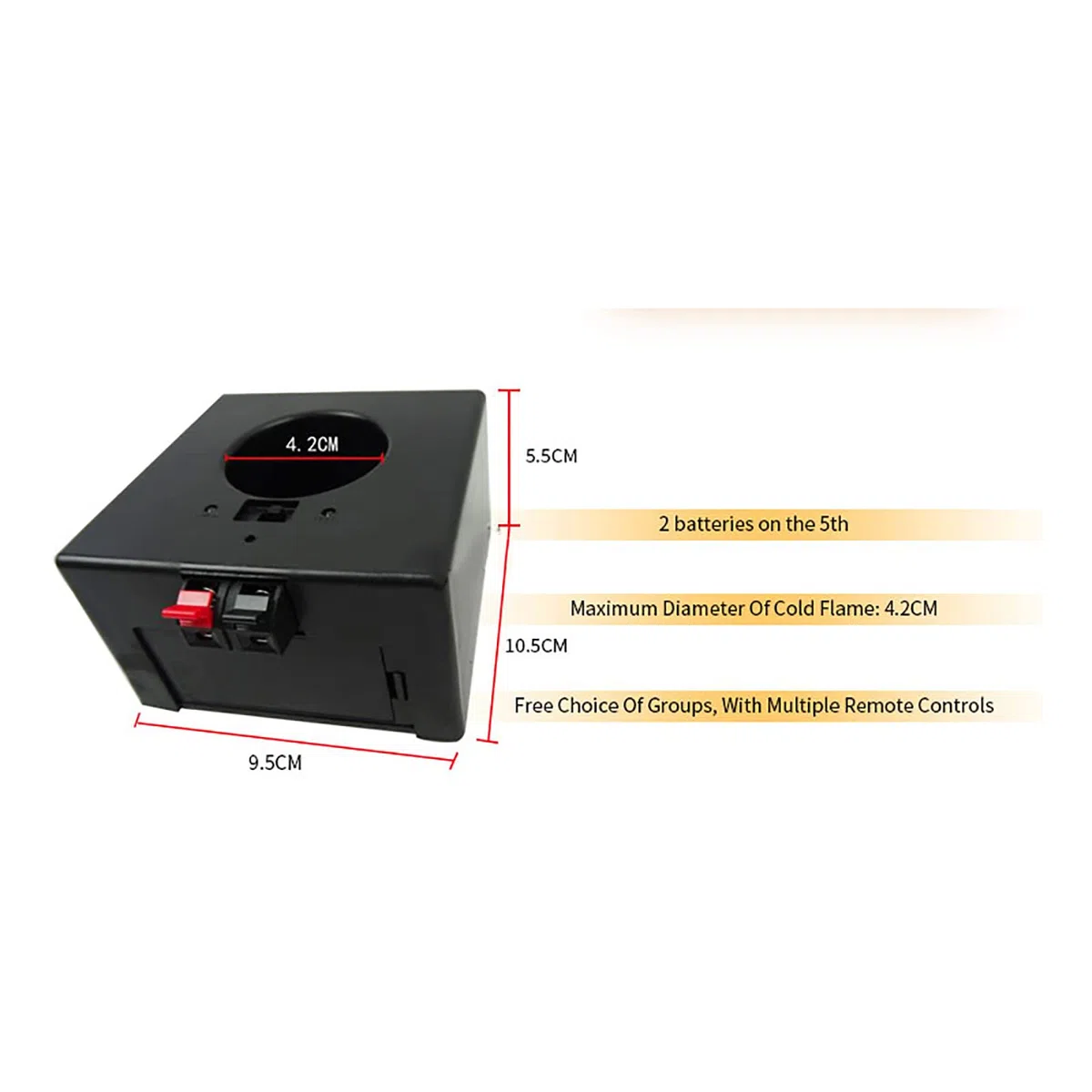 Sistema De Control Remoto InaláMbrico De 4 Canales, Receptor De Pirotecnia En FríO, Fuente De Chispas, MáQuina De Fuegos Artificiales En FríO, para Escenario De Bodas / 4 Piezas
