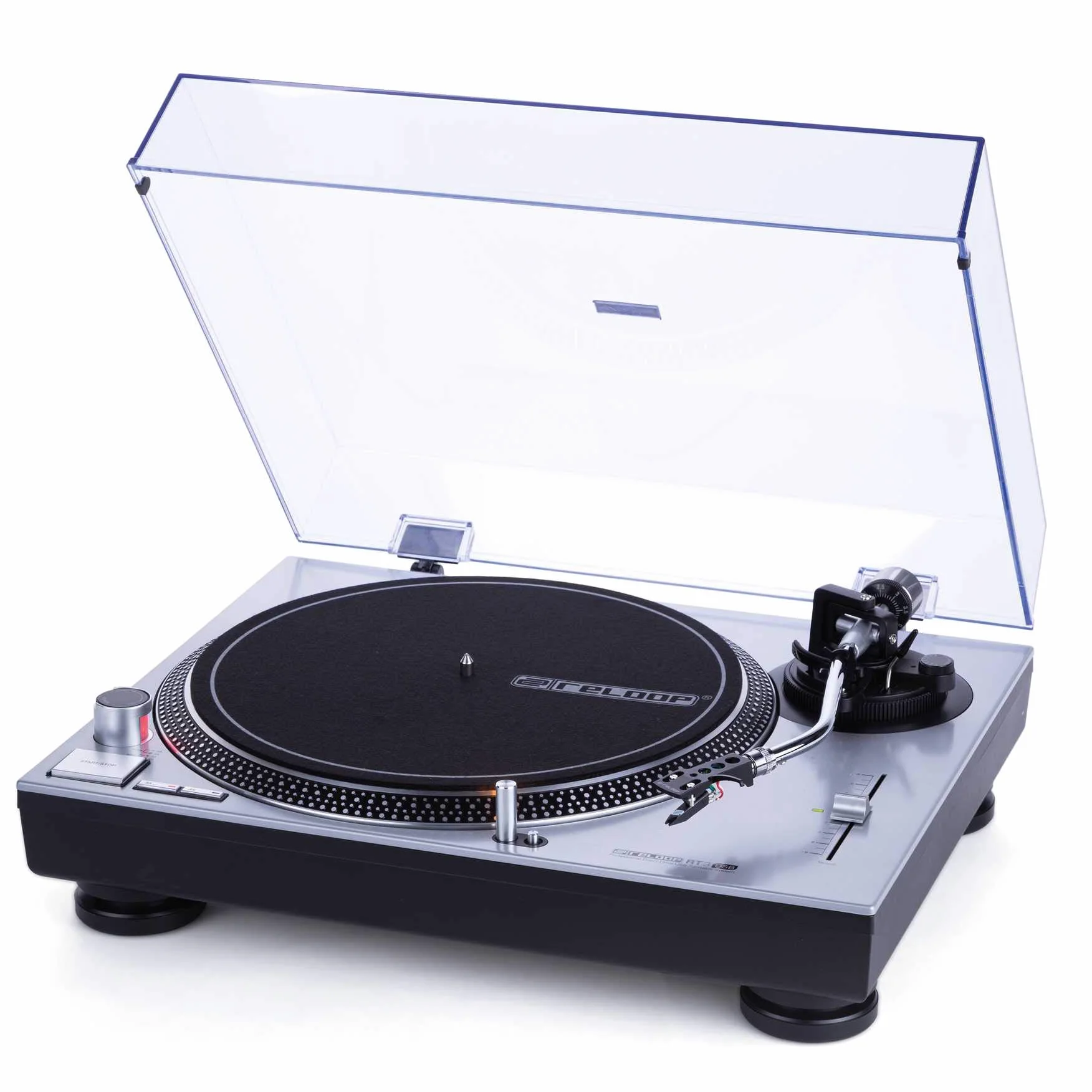 Reloop RT-3 USB Plato giradisco profesional controlado por cuarzo con accionamiento directo