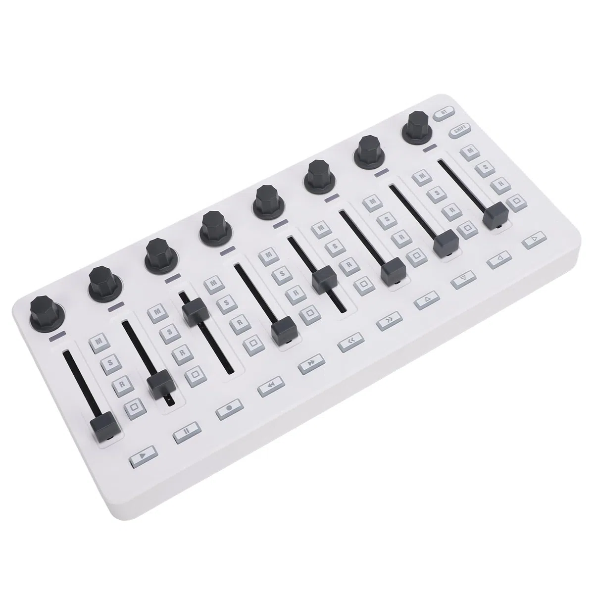 Mezclador de controlador MIDI profesional con Bluetooth USB Conectividad 8 Botones Push 43 Teclas de control 8 Perillas portátiles de producción de música portátil para estudio