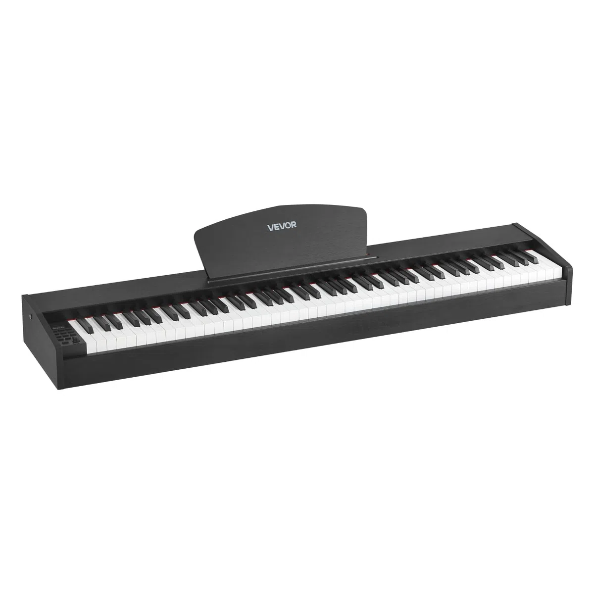 VEVOR Piano Digital de 88 Teclas Contrapesadas, Modo de Teclado Dual, Altavoces, Pedal de Sustain, Función de Grabación, 238 Tonos, Conexión Inalámbrica, para Principiantes, Negro, sin Soporte