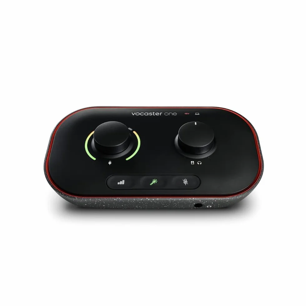 Focusrite Audio Interface, Black, Vocaster One