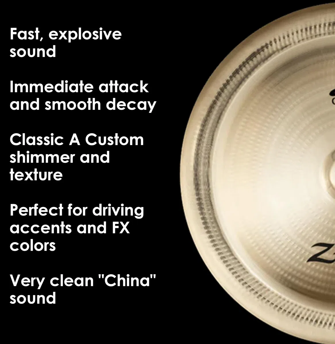 Zildjian A20525 A Custom Platillo 18" china