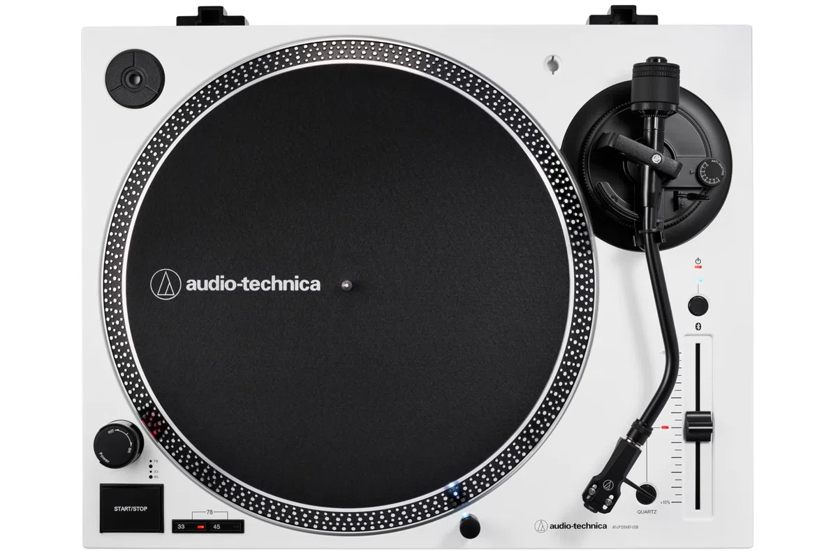 Audio-Technica AT-LP120XBTUSBWH Tocadiscos de accionamiento directo (Bluetooth y USB) blanco