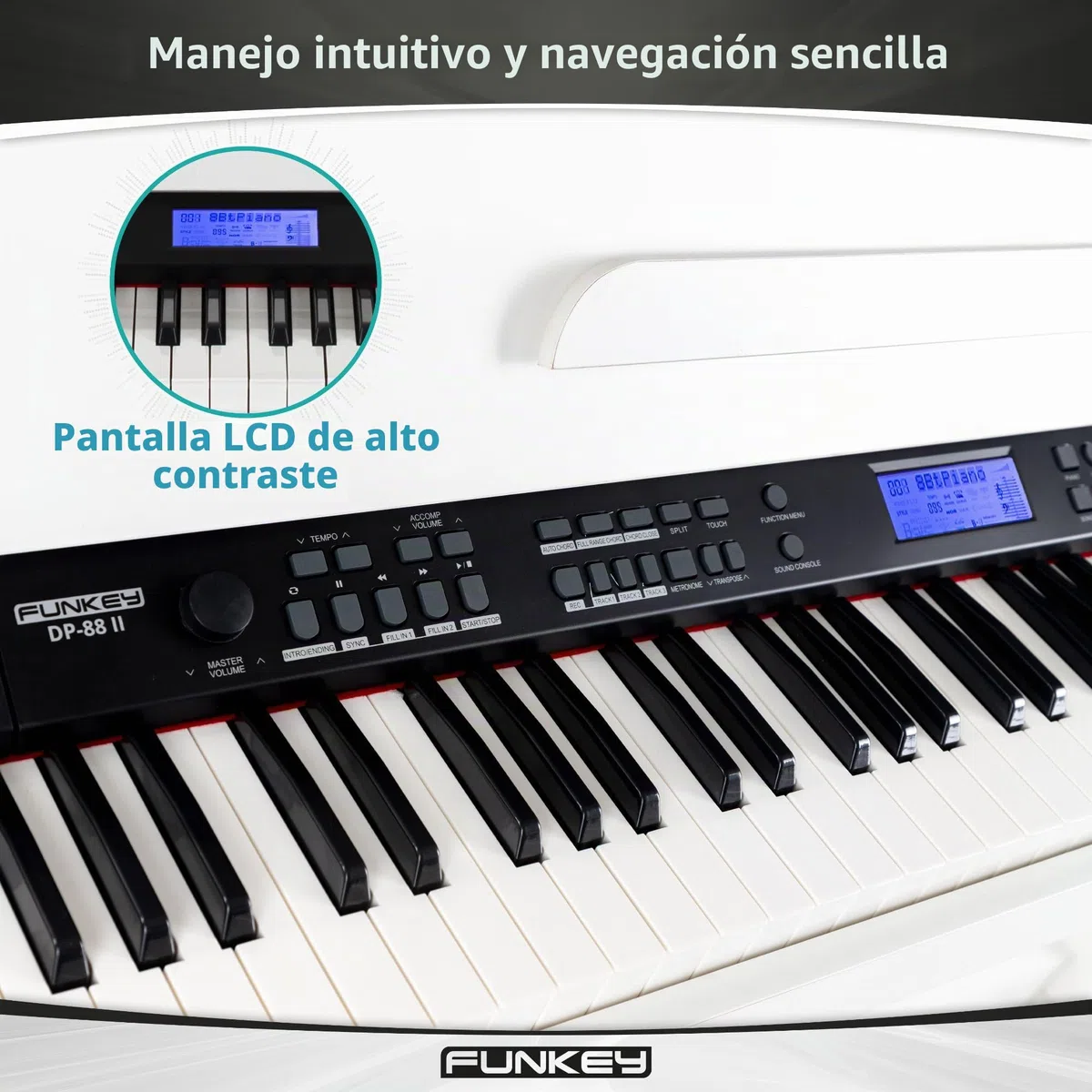 FunKey DP-88 II piano digital blanco