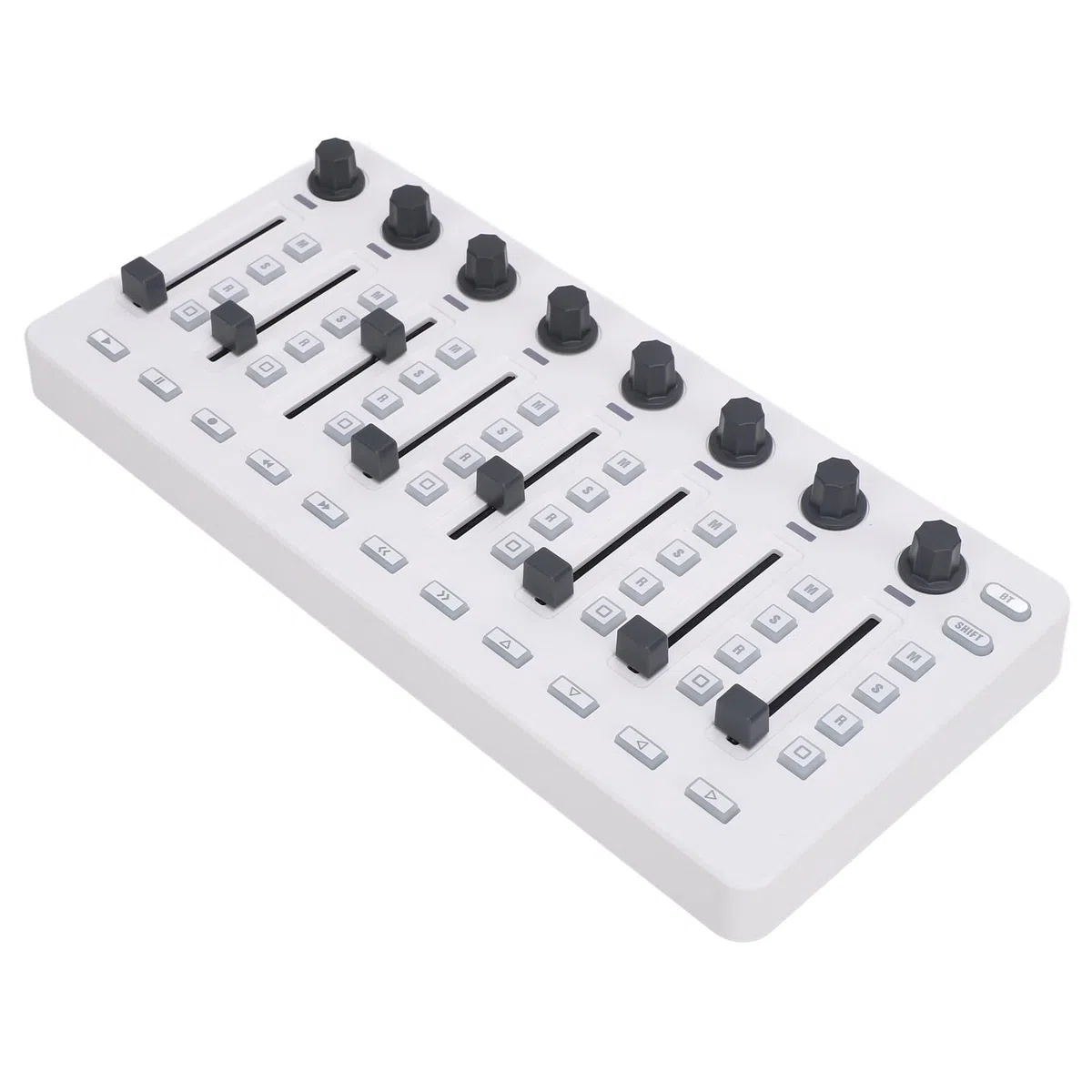 Mezclador de controlador MIDI profesional con Bluetooth USB Conectividad 8 Botones Push 43 Teclas de control 8 Perillas portátiles de producción de música portátil para estudio