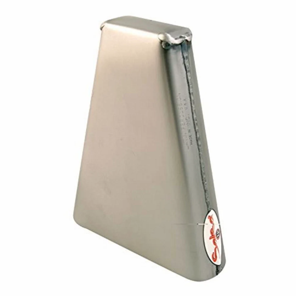 LP Latin Percussion ES-9 - Cencerro salsa con sujeción manual de acero cepillado