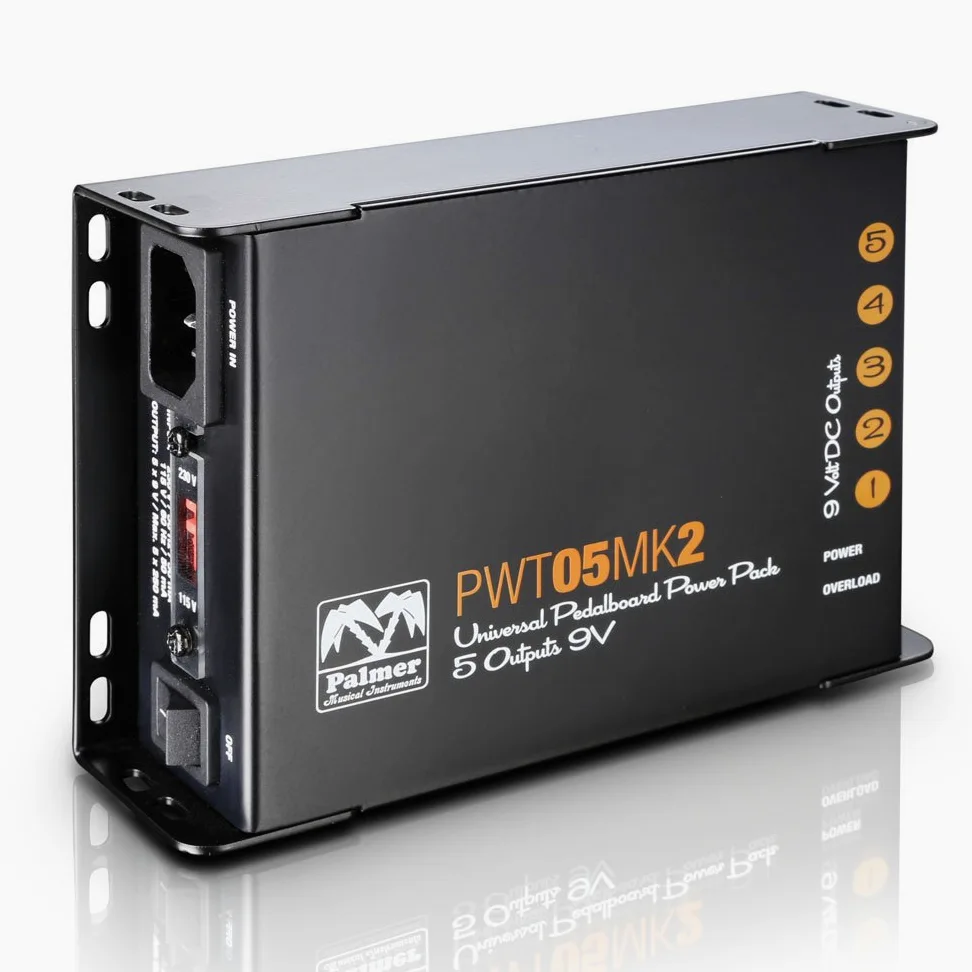 Palmer PWT 05 MK 2 - Fuente de alimentación universal de 9 V para pedaleras 5 salidas