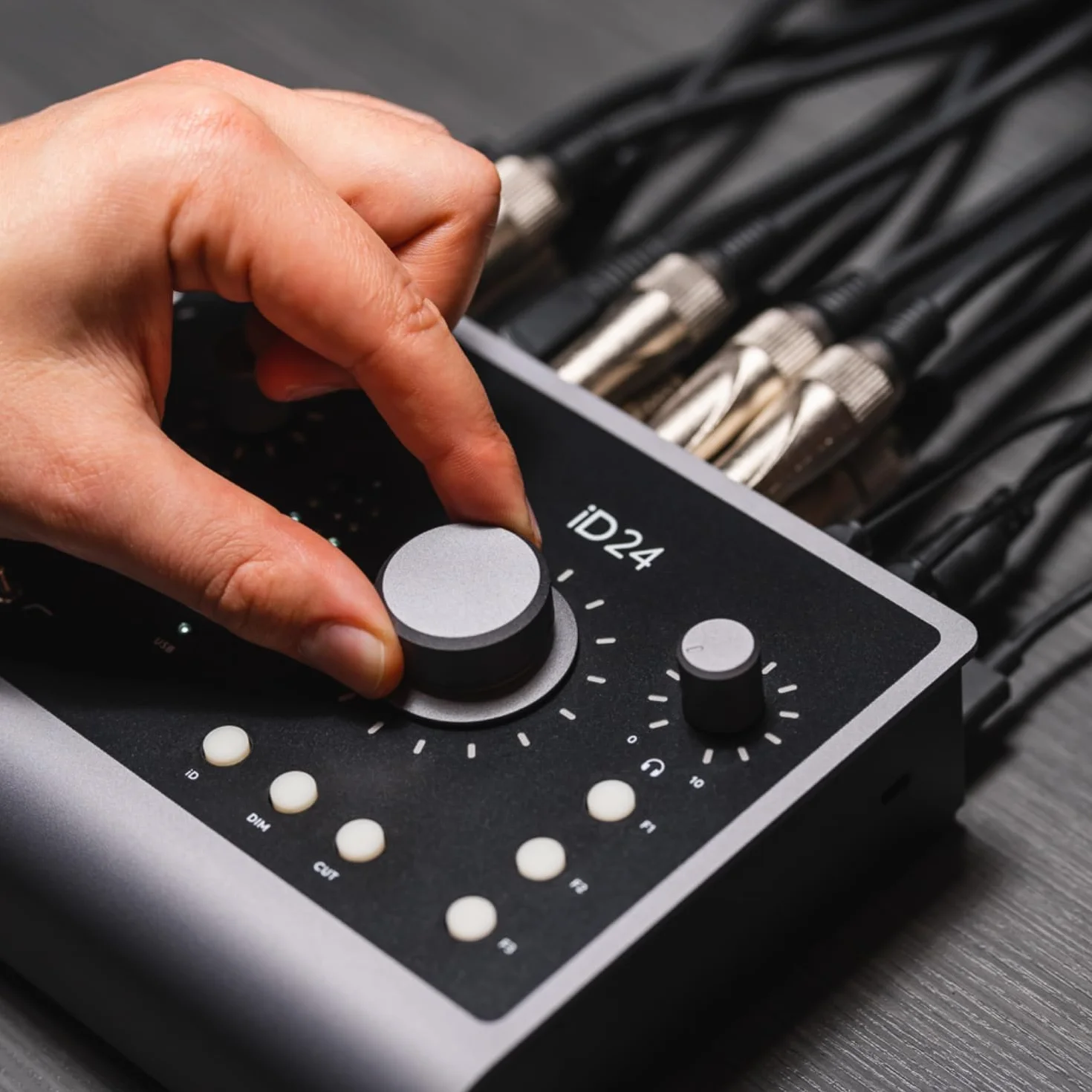 Interfaz de audio Audient iD24, 2 preamplificadores de micrófono de clase A (interfaz de audio USB-C de alto rendimiento, bucle de retorno de audio, 2 salidas de auriculares)