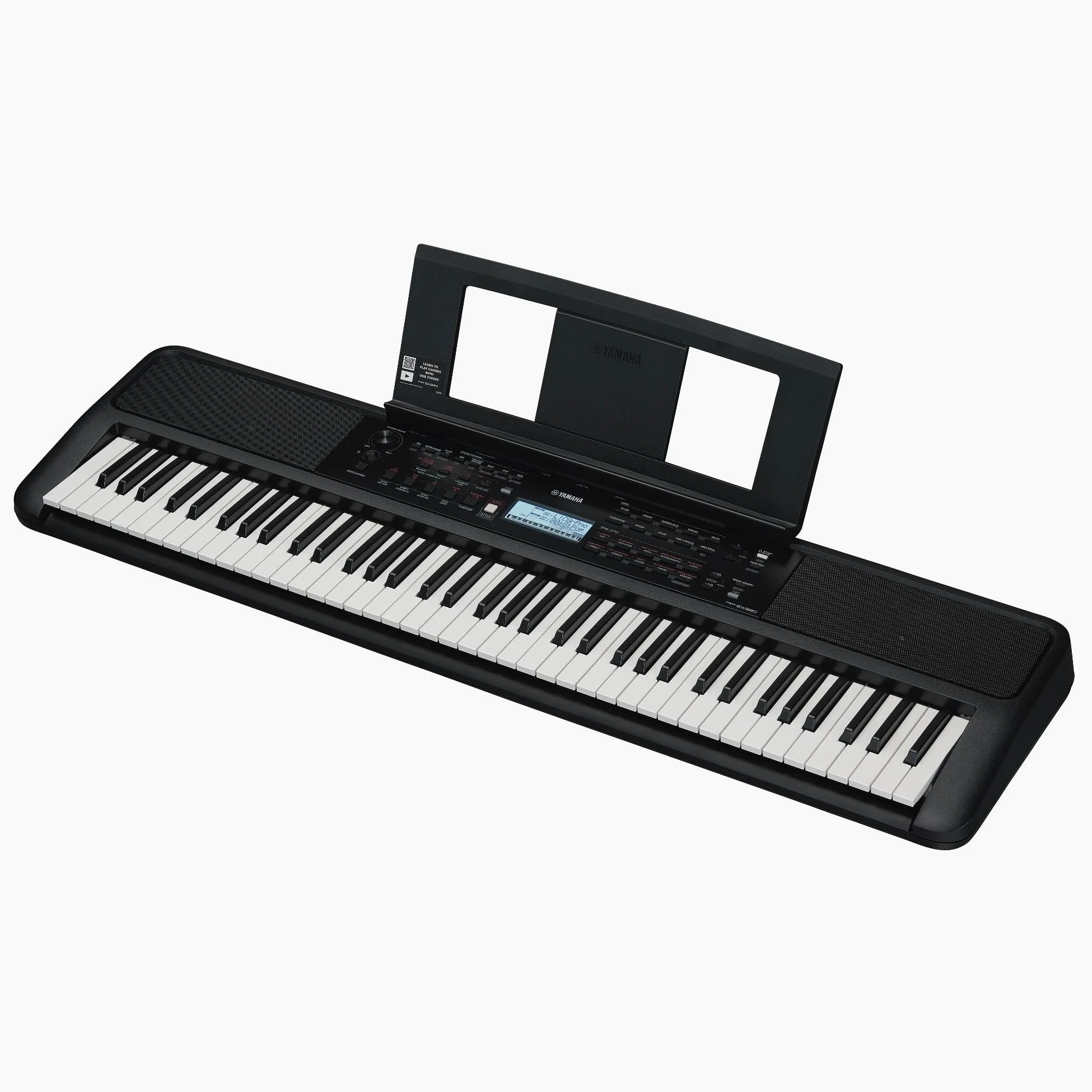Yamaha PSR-EW320 Teclado portátil para principiantes, 650 voces de instrumentos auténticos y 76 teclas sensibles a la pulsación con polifonía de 48 notas, incluye 2 clases online