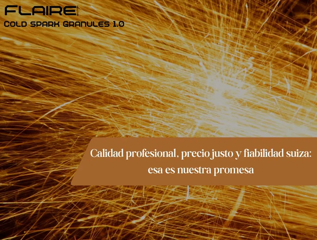 Cold Spark Gránulos 200g | efecto especial en granos hasta 5m de altura | Polvo de efecto escénico | 8 piezas