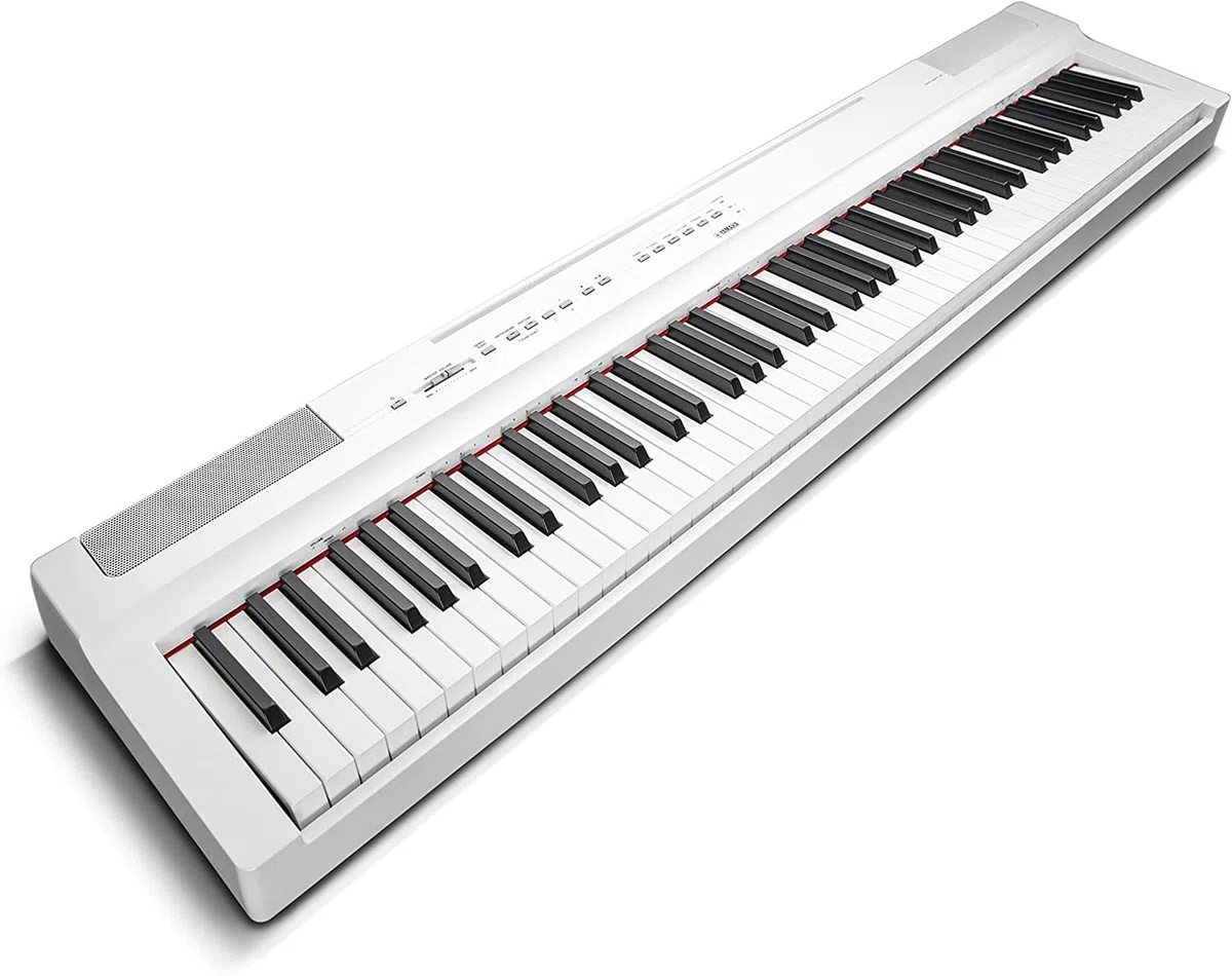 Yamaha P-125a - Piano digital portátil esbelto, dinámico y potente, combinado con la tecnología más vanguardista, color blanco
