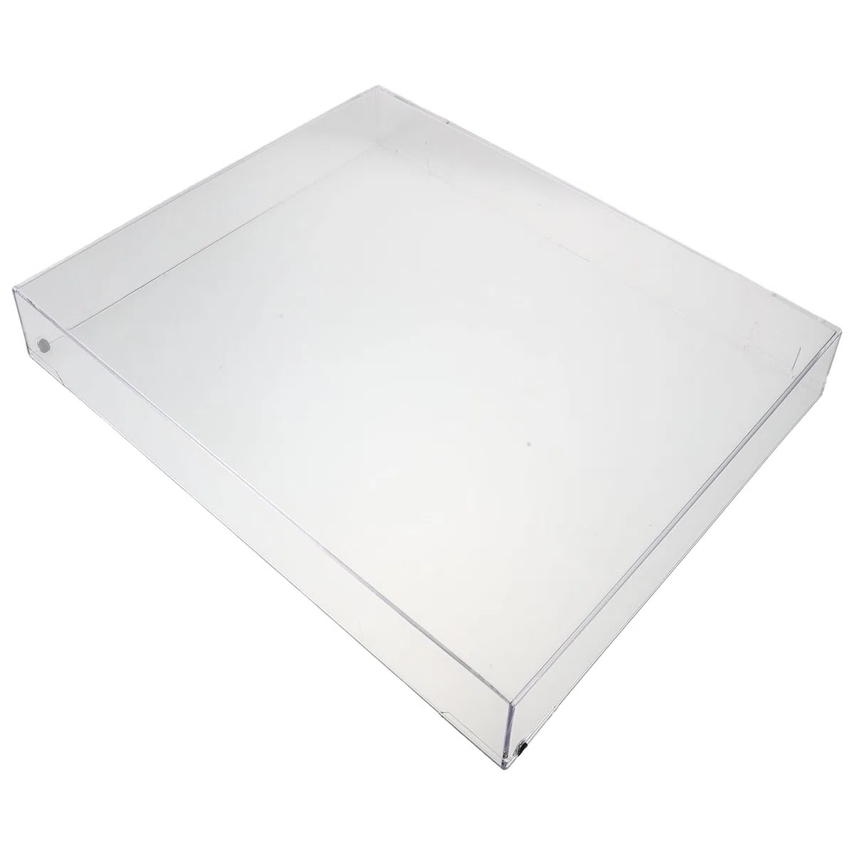 COHEALI Cubierta Antipolvo Acrílica Transparente para Tocadiscos 416.5x340x60 Mm, Funda Protectora Rectangular para Platos Giratorios, Protección contra Polvo y Arañazos para Equipos