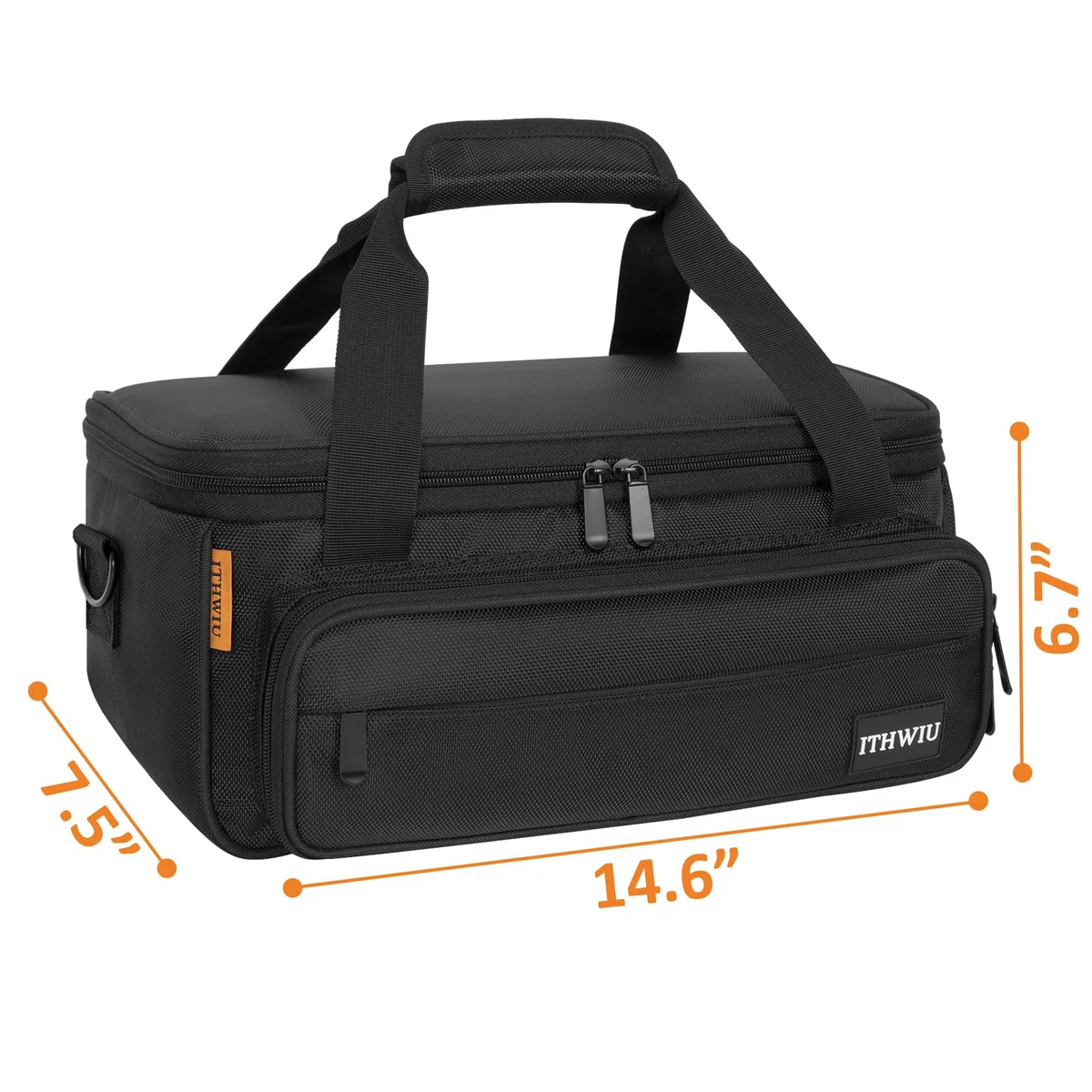 Bolsa de Transporte Acolchada de Nailon para batidora, con asa y Correa para el Hombro, Negro, 14.6 X 7.5 X 6.7 Inch（ For X-Air）, Bolsa de Mezclador