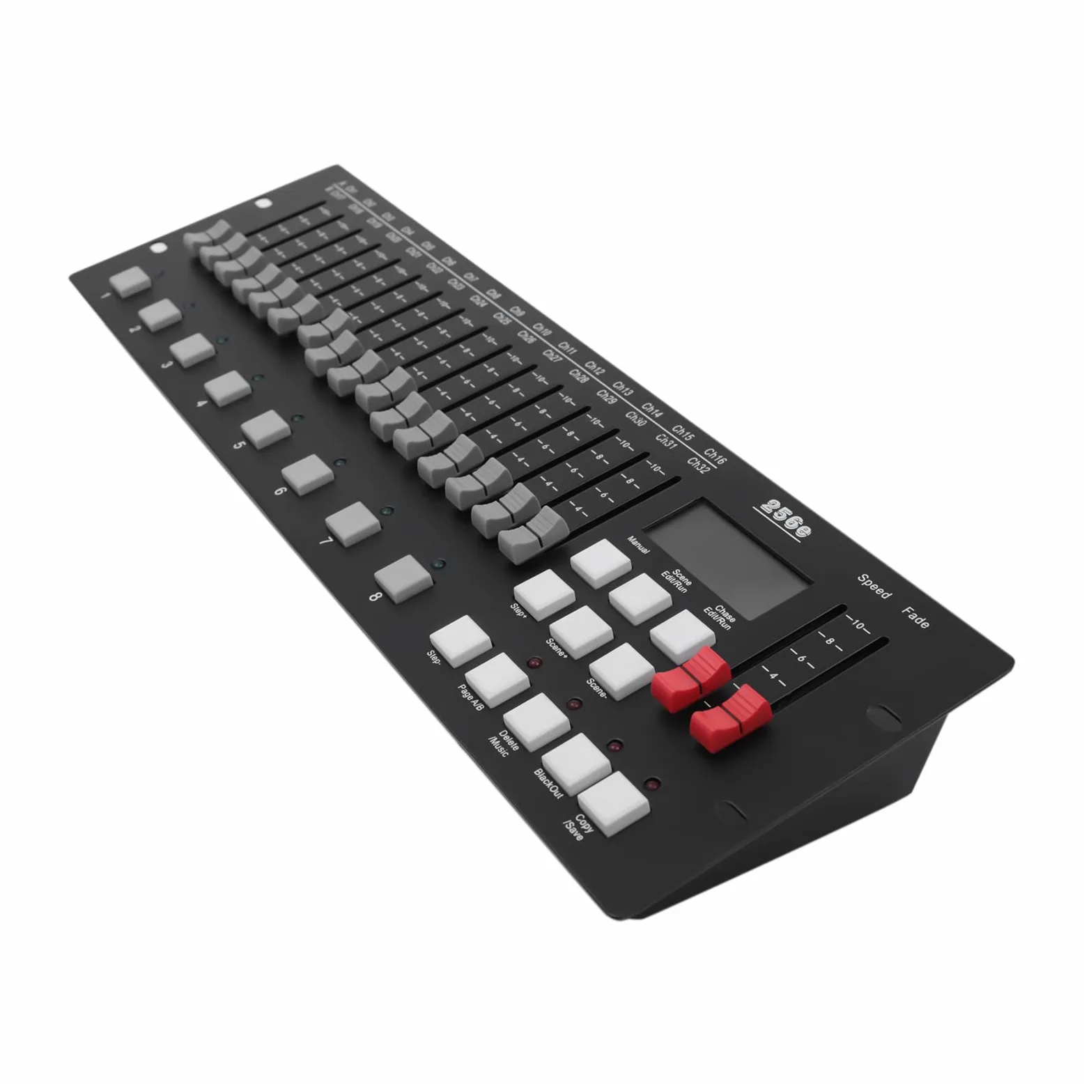 Control DMX, controlador de 256 canales con pantalla LED HD, conector 3 en 1, panel de luces DMX, equipo de DJ, mezclador de luces para DJs, escenarios, discotecas, clubes nocturnos, fiestas, bodas