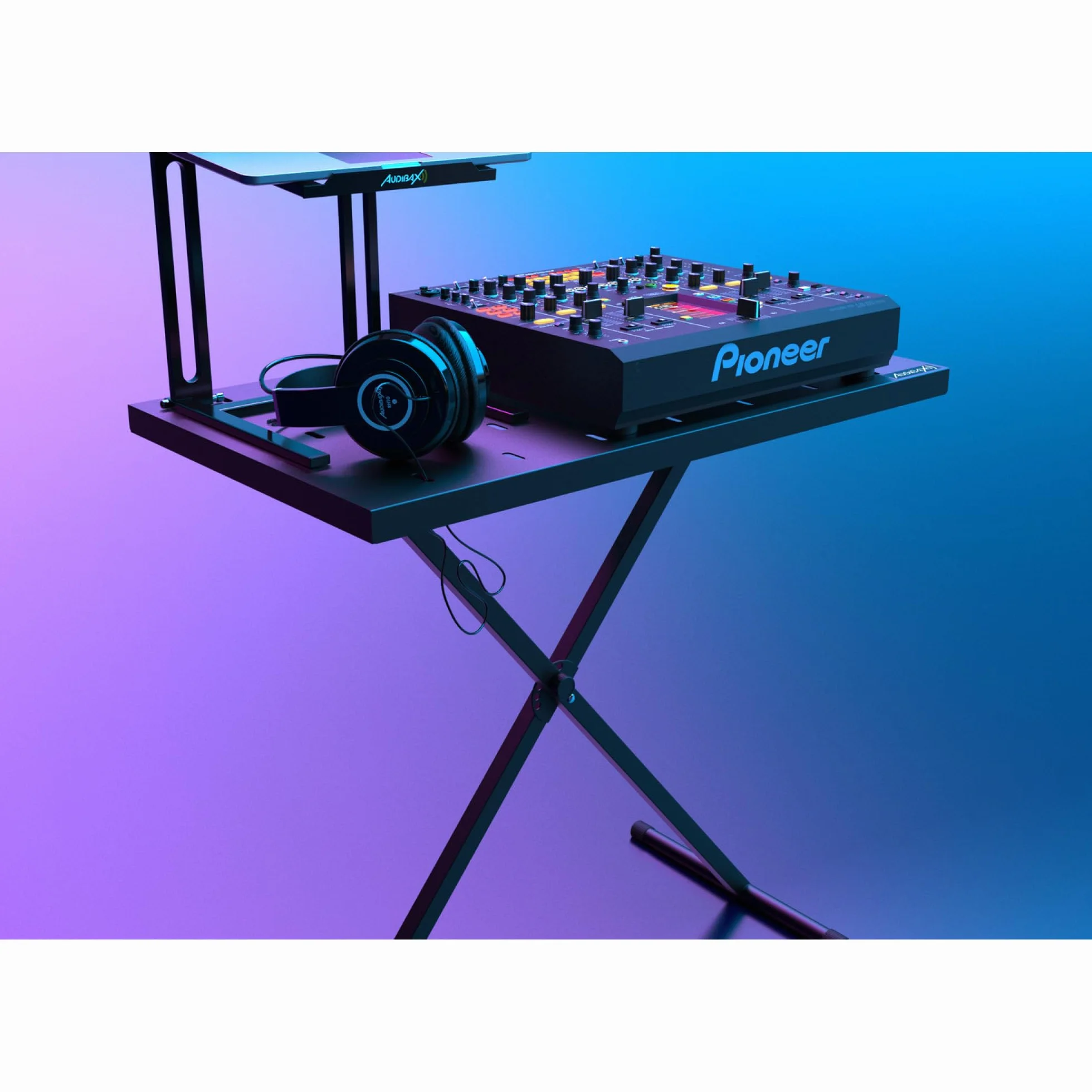 Audibax Onyx 200 Soporte Mesa Multifuncion para Controlador Midi, DJ, Percusion