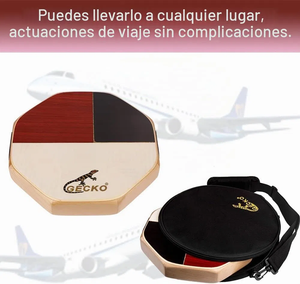 Cajón Instrumento Musical de Percusión Profesional, Caja Flamenca de Madera con Sonido Natural y Equilibrado, Ideal para Principiantes y Músicos Avanzados, Uso en Presentaciones, Grabación y Práctica