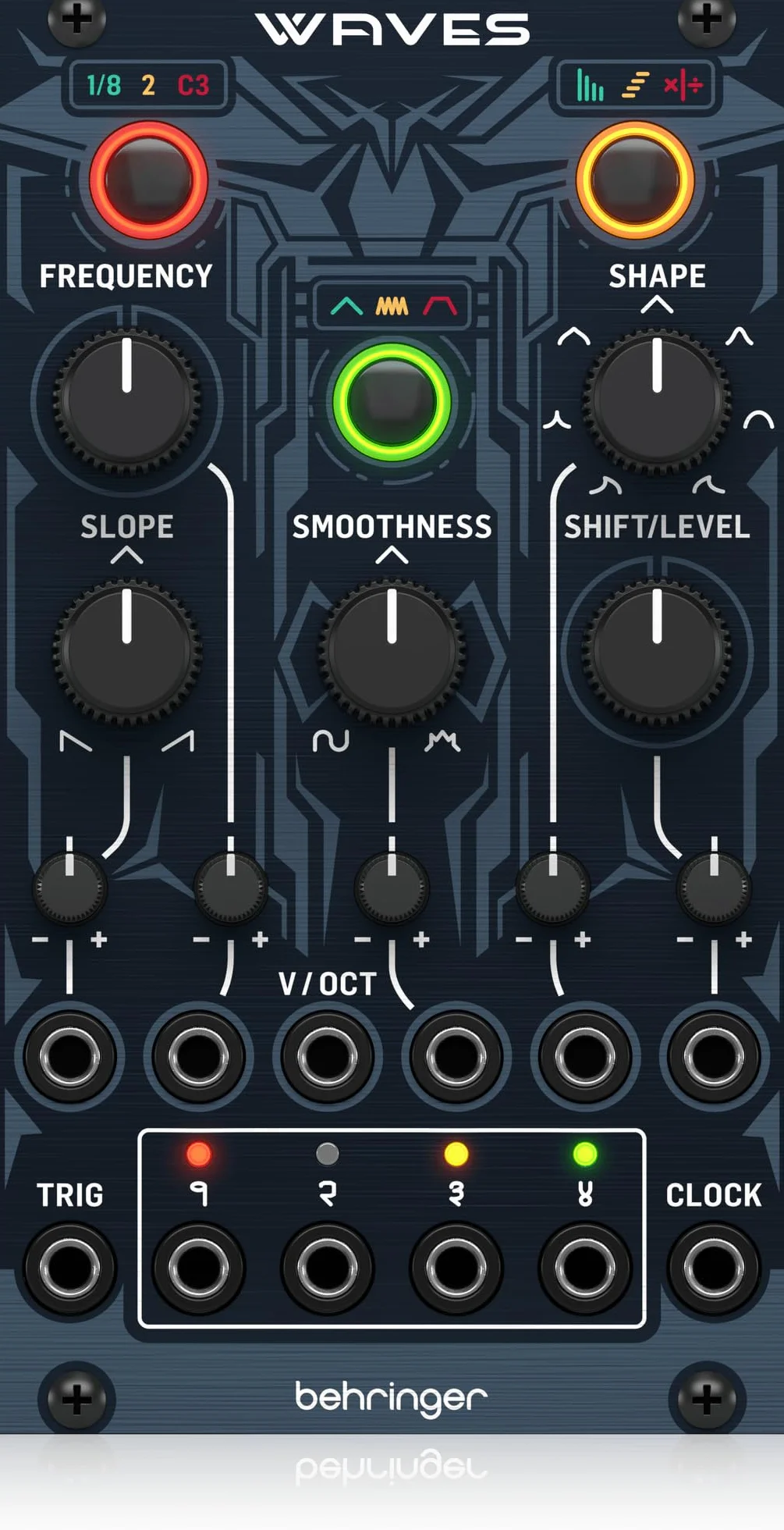 Behringer WAVES Modulador de Marea y Generador de Función para Eurorack Módulo LFO Versátil para Modulación Dinámica de Sintetizador Modular