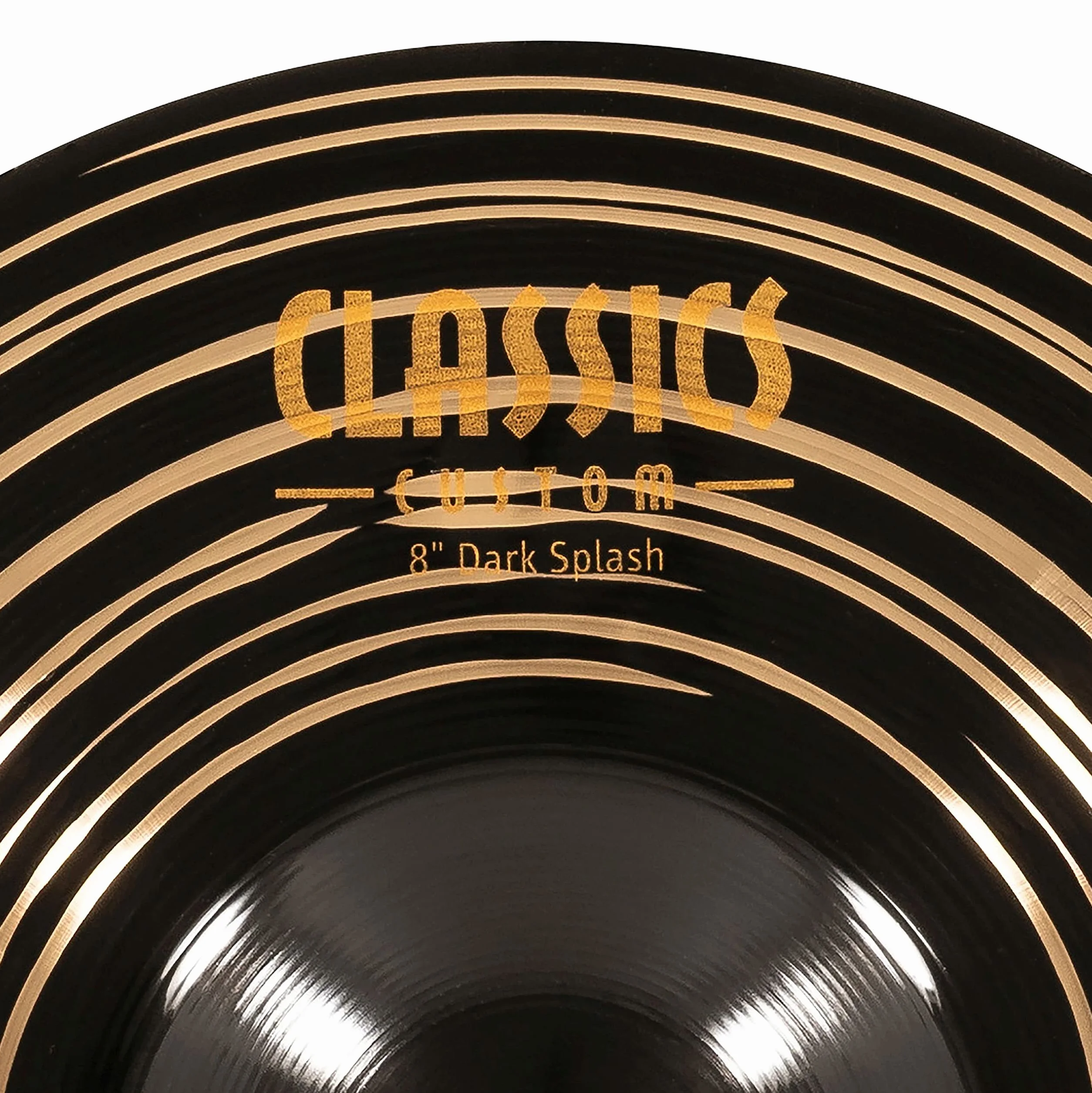 Meinl Cymbals Classics Custom Dark Plato Splash de 8 pulgadas (20,32cm) Platillos de Batería - Bronce B12, Acabado Oscuro (CC8DAS)