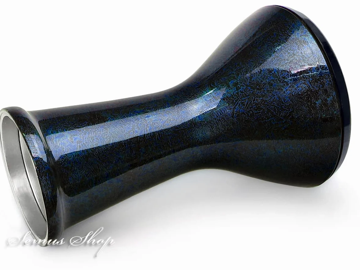 Vatan 3022-B Profi Solo Darbuka - Tambor de mano (aluminio fundido, efecto perla, con accesorios), color azul
