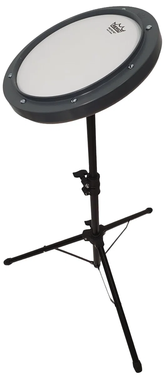 Rockstar - Pad Practicas 8" Remo RT-0008-00 con Soporte Negro y funda. Caja Almohadilla Sorda Aprendizaje Silenciosa- Rockmusic