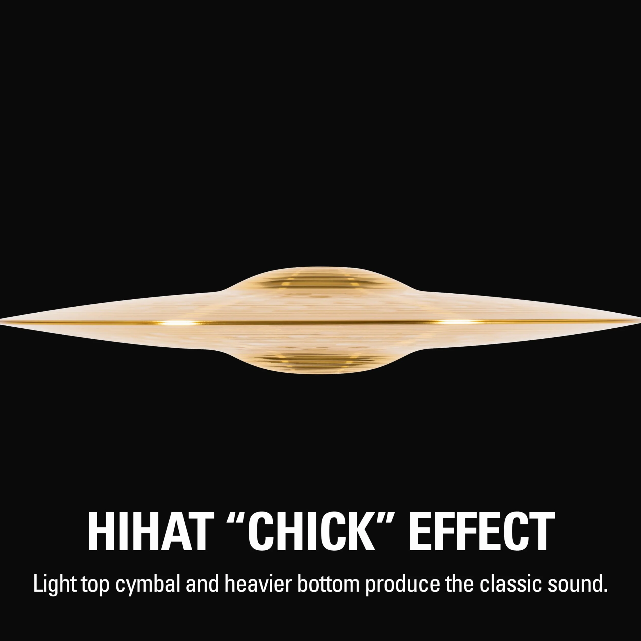 Meinl Cymbals HCS Plato Hihat de 15 pulgadas (38,1cm) Platillos de Batería – Pareja – Latón, Acabado Tradicional (HCS15H)
