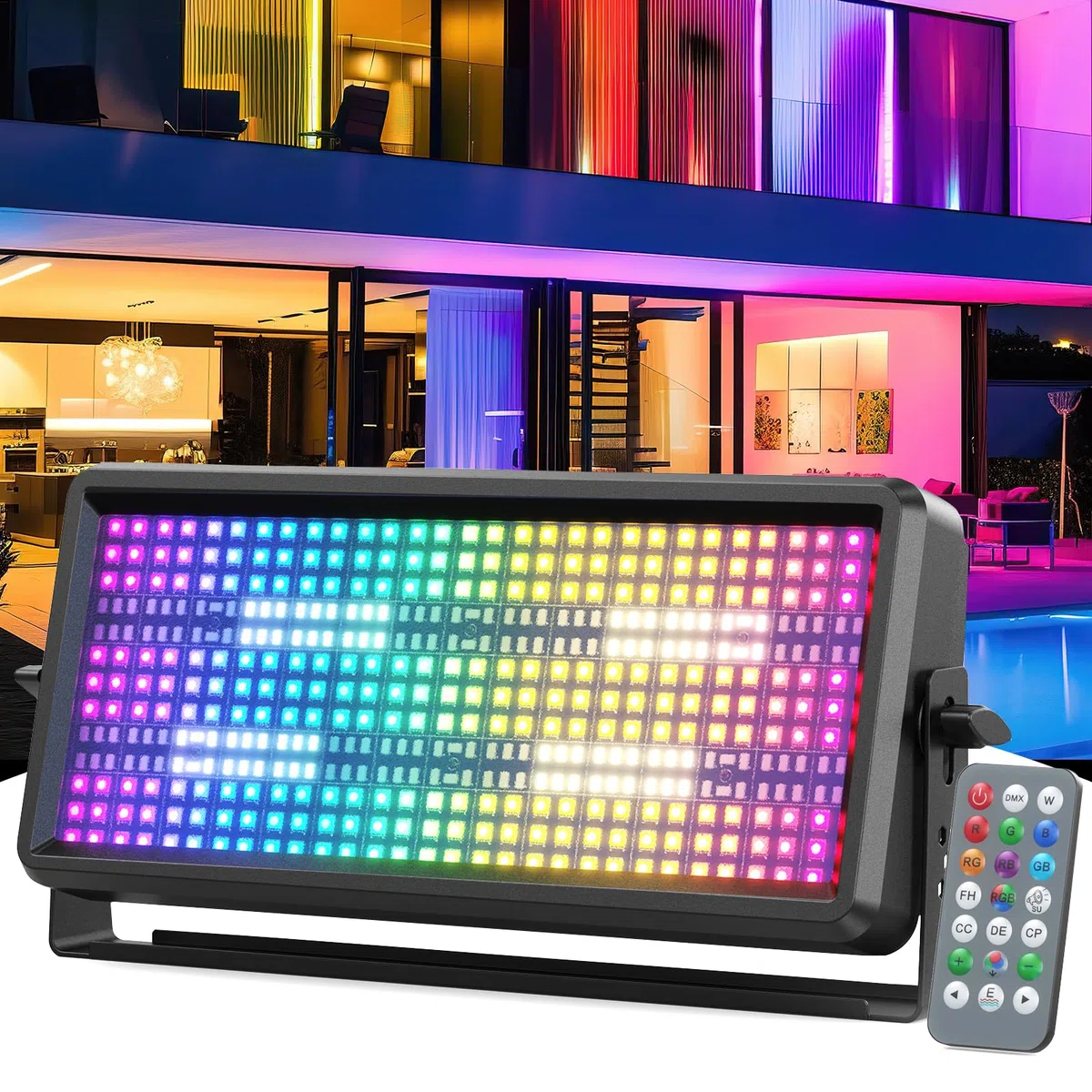450 LEDs Wallwasher 150W RGBW Barra LED Discoteca Estroboscópico Luz de la Etapa con Control Rmoto para Discoteca Escenarios Boda Exterior Fiesta
