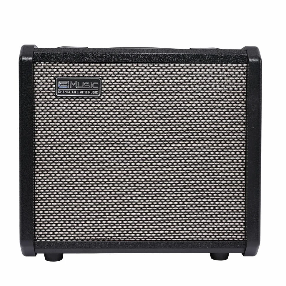 TS20 - Amplificador combinado de graves de 20 W, color negro, apto para bajo, altavoz de 6.5 pulgadas, circuito de sobremarcha, interruptor de contorno intermedio