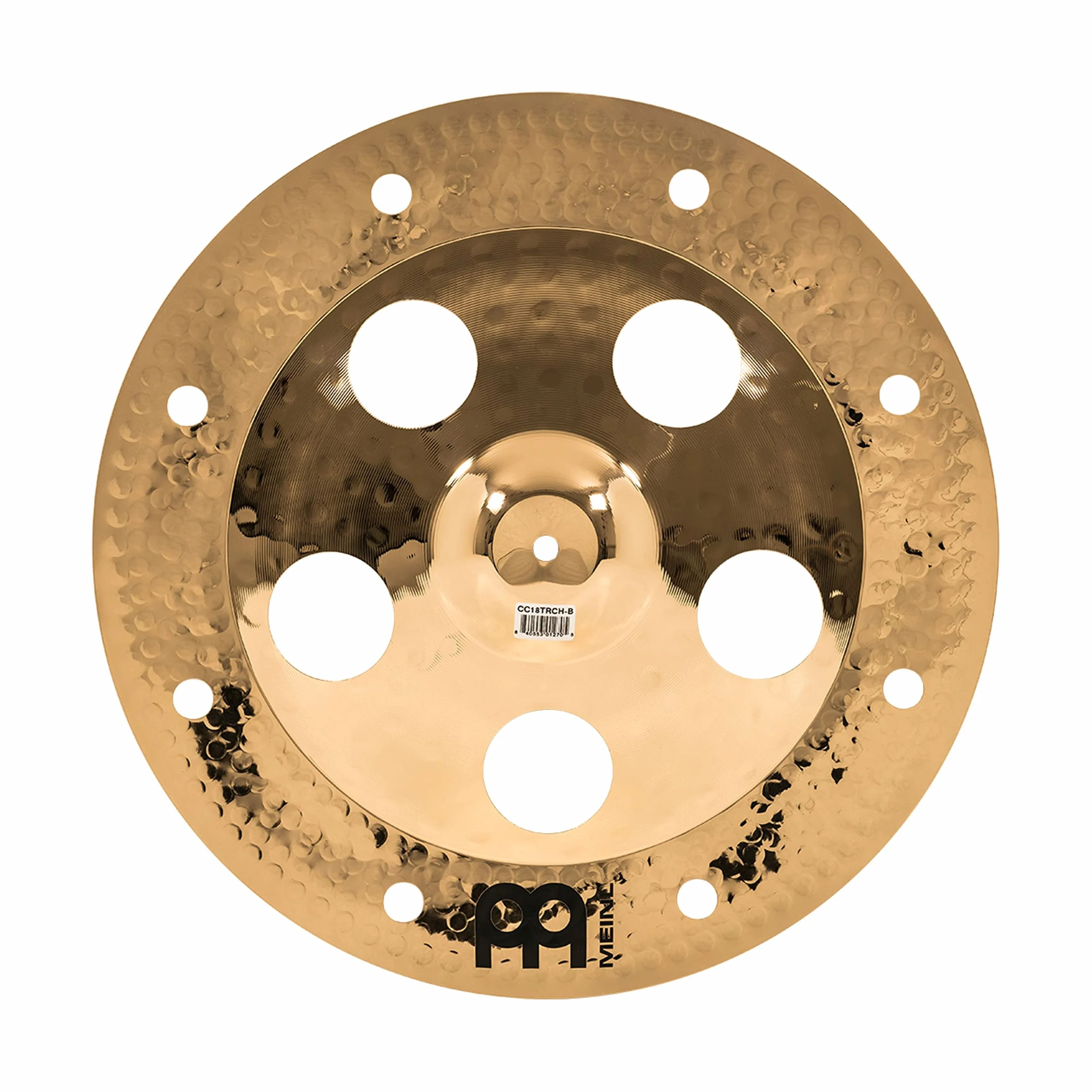 Meinl Cymbals Classics Custom Brilliant Plato Trash China de 18 pulgadas (45,72cm) Platillos de Batería - Bronce B12, Acabado Brillante (CC18TRCH-B)