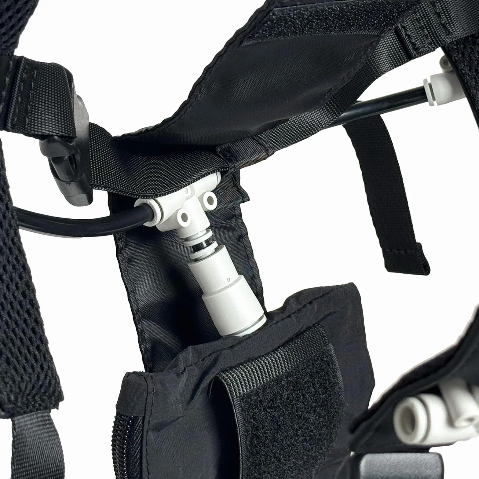 PMI Smoke Vest para SmokeNINJA Pro – Arnés de niebla portátil con mangueras, resistente al agua, resistente al calor, para cosplay, FX, Halloween, compatible con SmokeGENIE