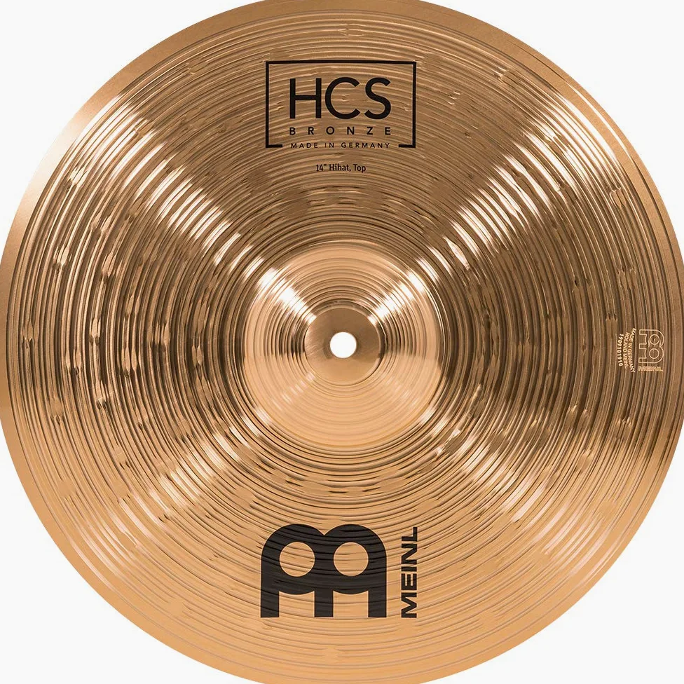 Meinl Cymbals HCS Bronze Complete Cymbal Set Box Pack – Juego de Platillos de Batería con Plato 14 pulgadas Hihat, 16 Crash y 20 Ride – Bronce B8, Acabado Tradicional (HCSB141620)