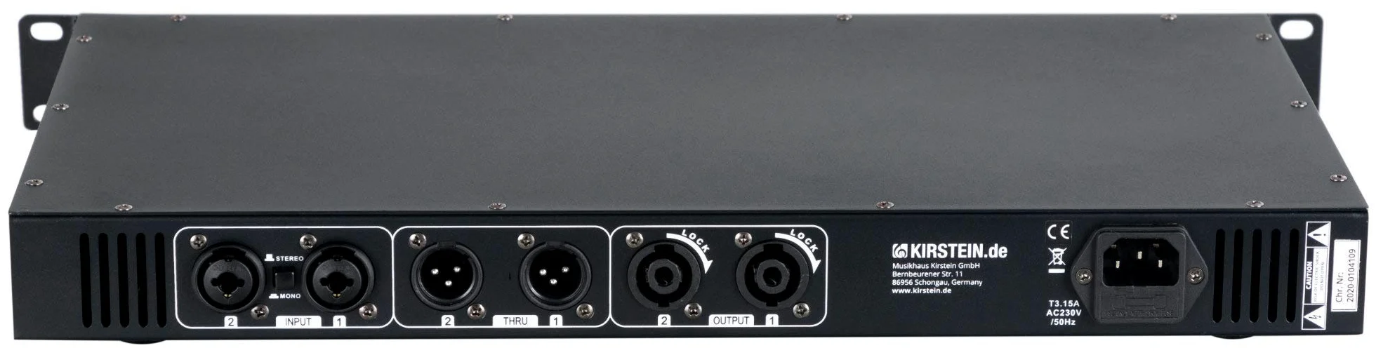 Pronomic P-152E MKII Etapa de Potencia - Etapa de Potencia de 2 Canales - Potencia RMS/4 Ohm: 2x 150 Vatios - Especialmente adecuada para uso como monitor o en estudio/HiFi - 1HE - Negro