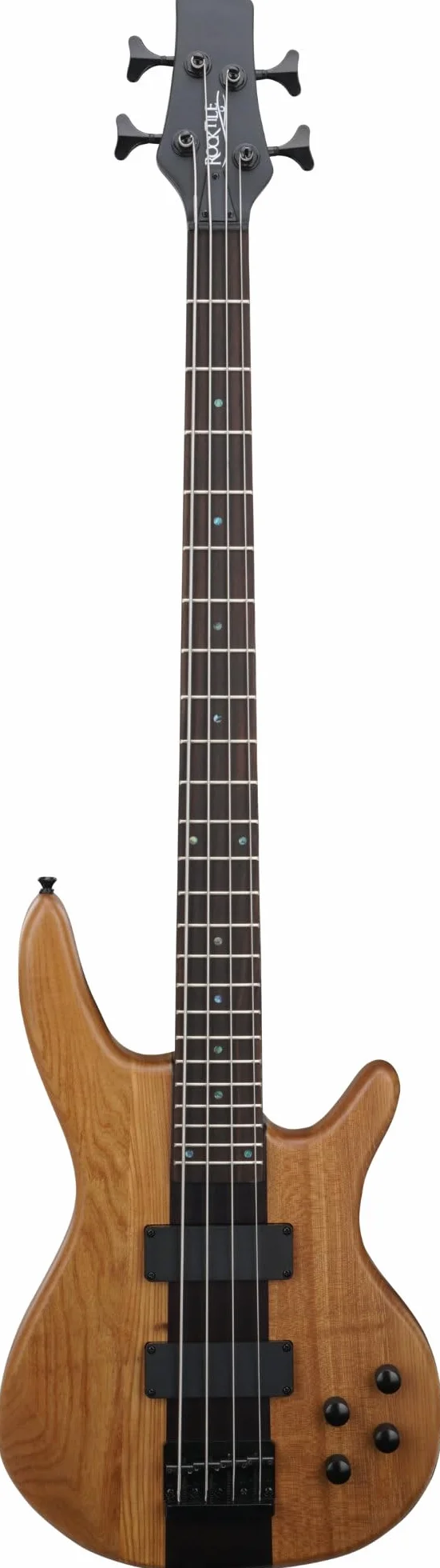 Rocktile Pro LB104-N LowBone Bajo Eléctrico - 4 cuerdas - Cuerpo: tilo - mástil de arce en una pieza - diapasón: palisandro - 2 pastillas humbucker - natural