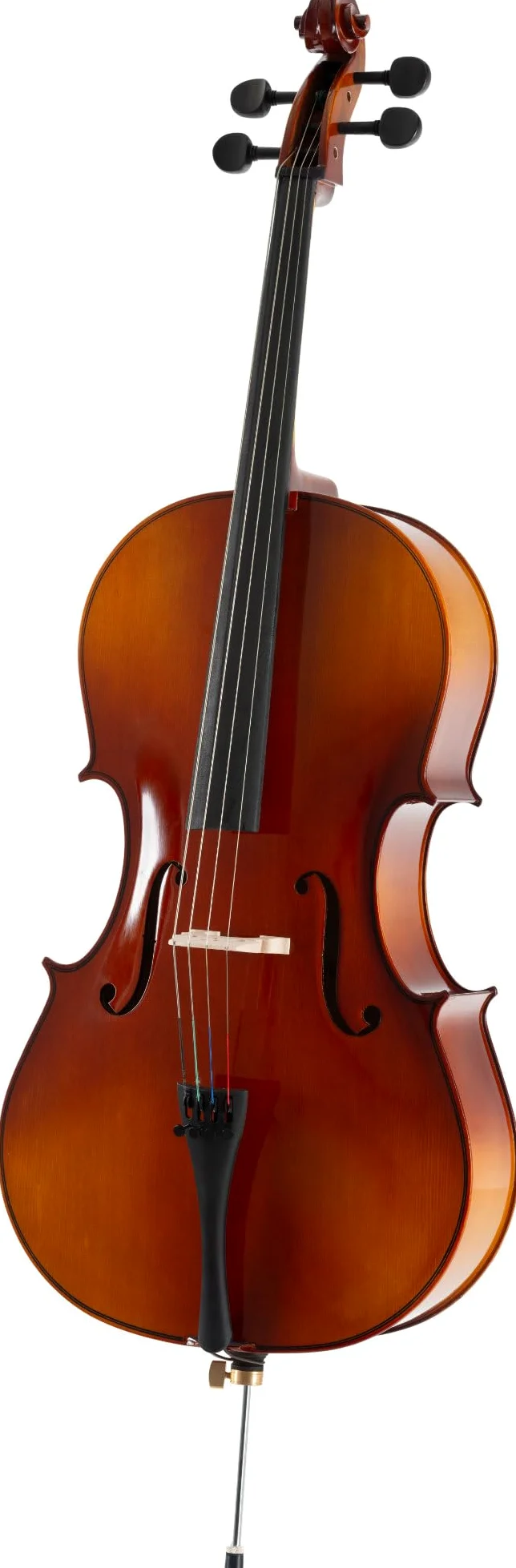 Classic Cantabile Student Violonchelo 3/4 - tapa de abeto laminado - fondo, aros, mástil y puente de arce - diapasón: tilo tintado - clavijas y cejuela de arce ennegrecido - incluye arco y funda