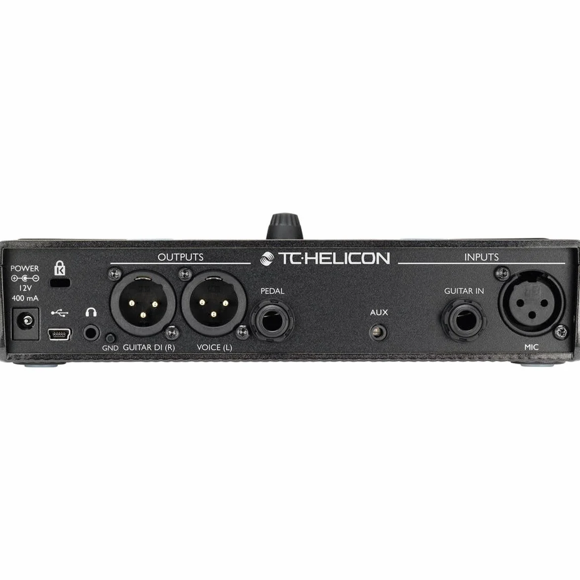 TC Helicon PLAY ACOUSTIC Stompbox de efectos de guitarra acústica y vocal de 3 botones con BodyRez y looping
