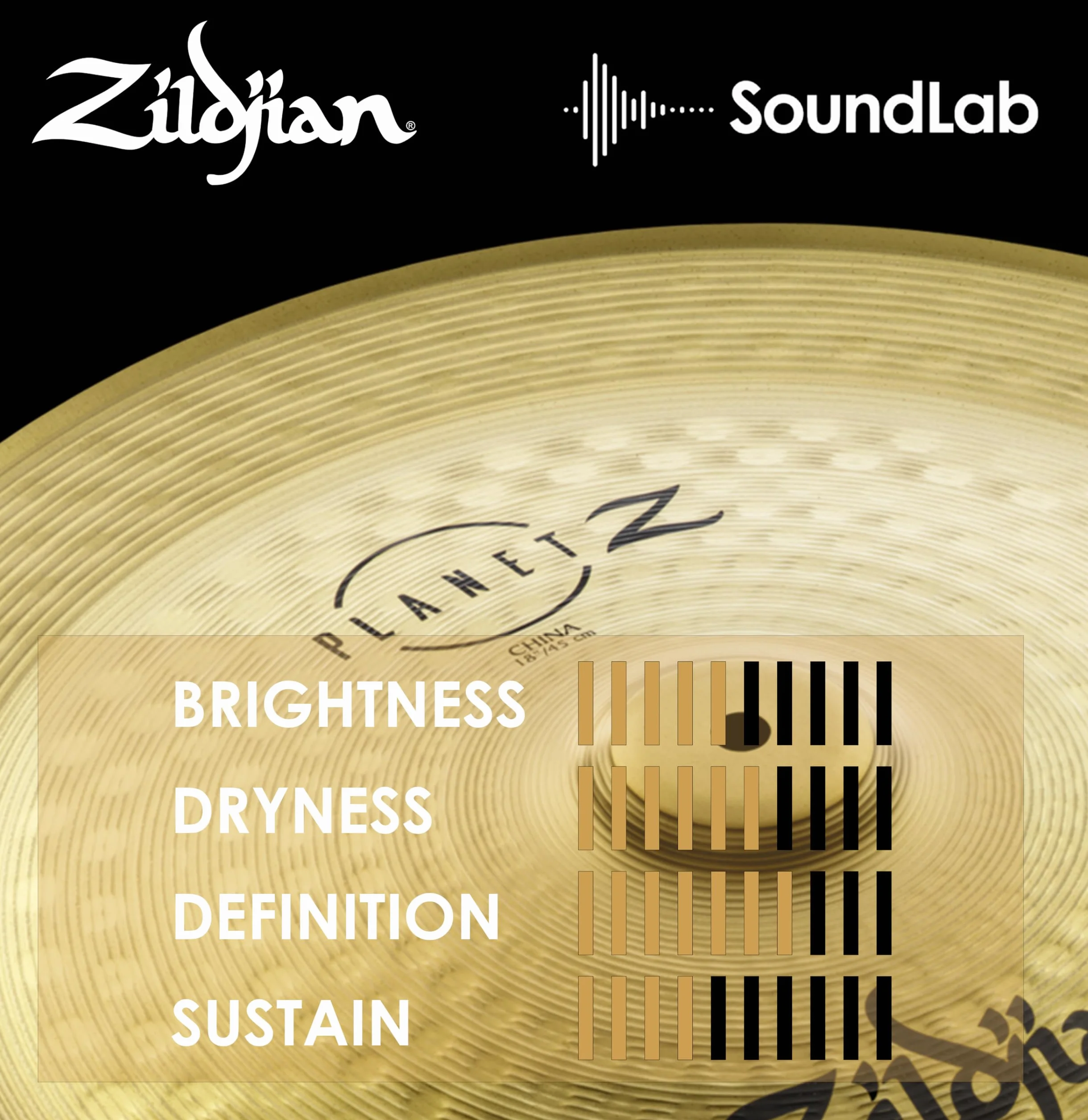 Zildjian ZP18CH Planet Z Series - Platillo tipo China, 18",Nuevo Modelo