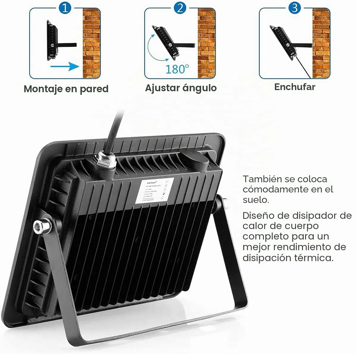 Eleganted 365nm Luz Negra Ultravioleta,100W Foco LED UV IP66 Impermeable Luces Ultravioleta para Fluorescente Pintura,Pinta Corporal,Halloween,GLOW Fiesta,Neón,DJ