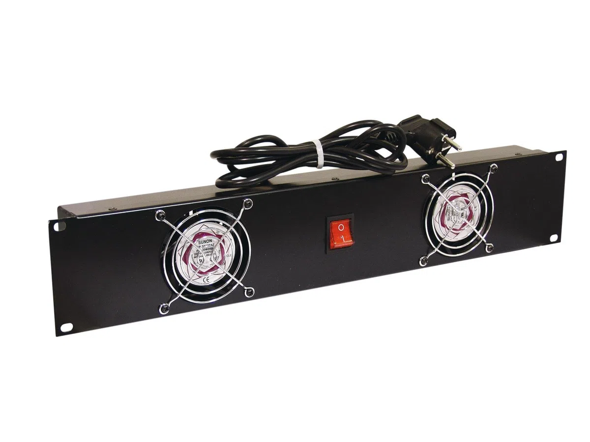 Omnitronic 30100820 - Panel Frontal Z-19 con 2 Ventiladores 2U
