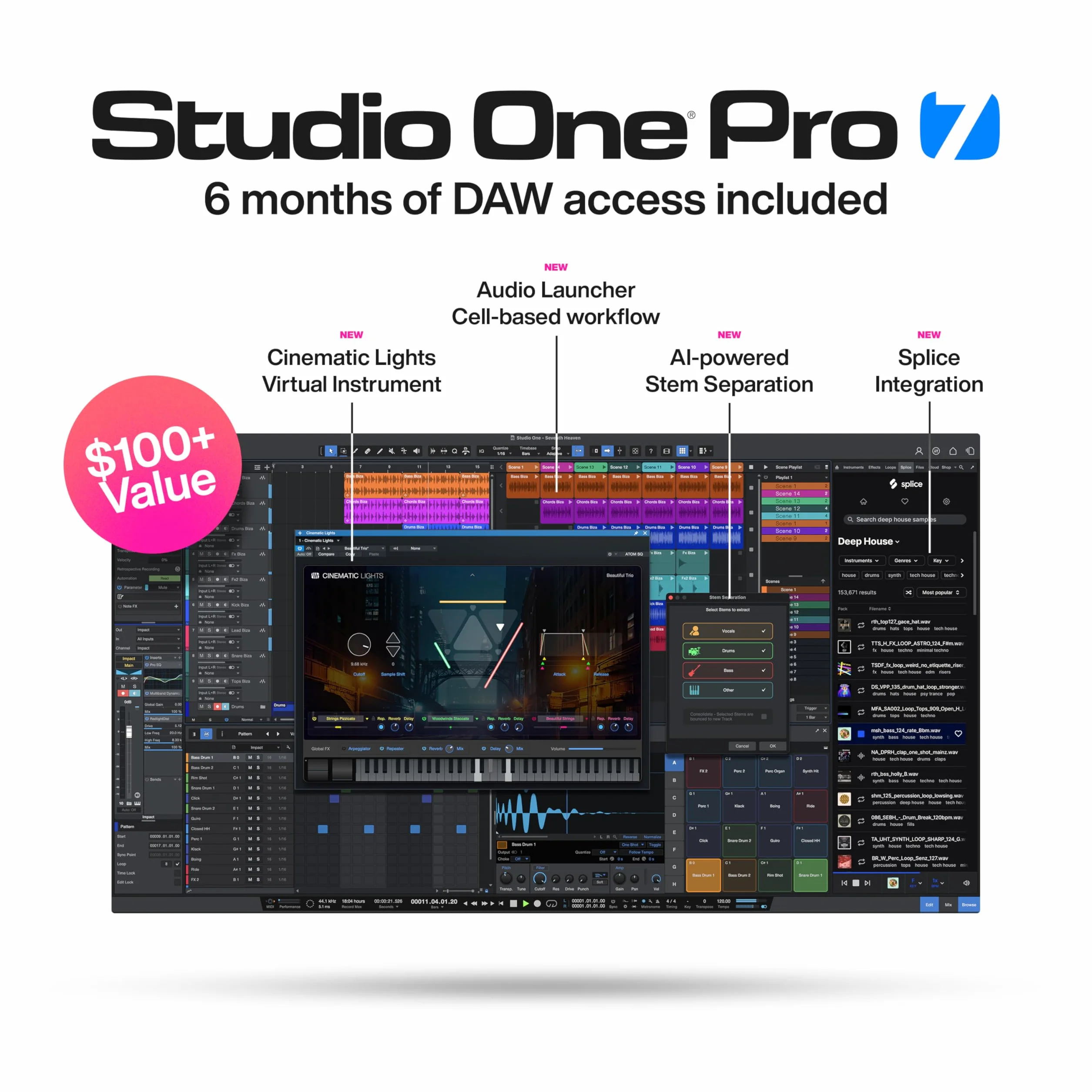 PreSonus AudioBox 96 - Interfaz de Audio USB, Para Grabación, Difusión, Podcasting con Paquete de Software incluido Studio One Artist, Ableton Live Lite DAW, Edición del 25º Aniversario