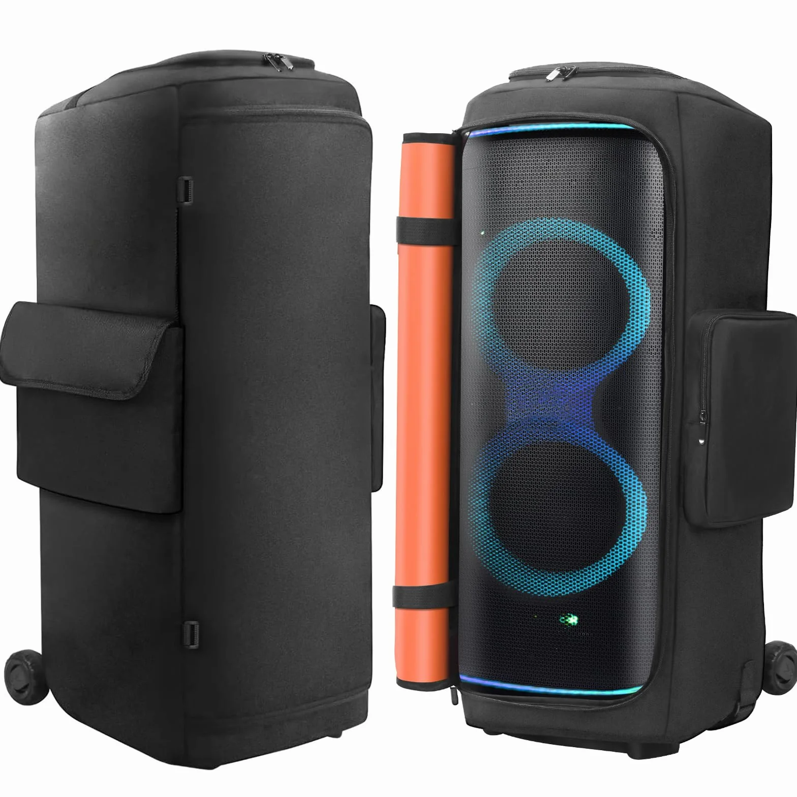 Funda para altavoz compatible con altavoz portátil JBL PartyBox 720, funda protectora para fiestas al aire libre, viajes, bolsa de almacenamiento con bolsillos para JBL PartyBox 720 y