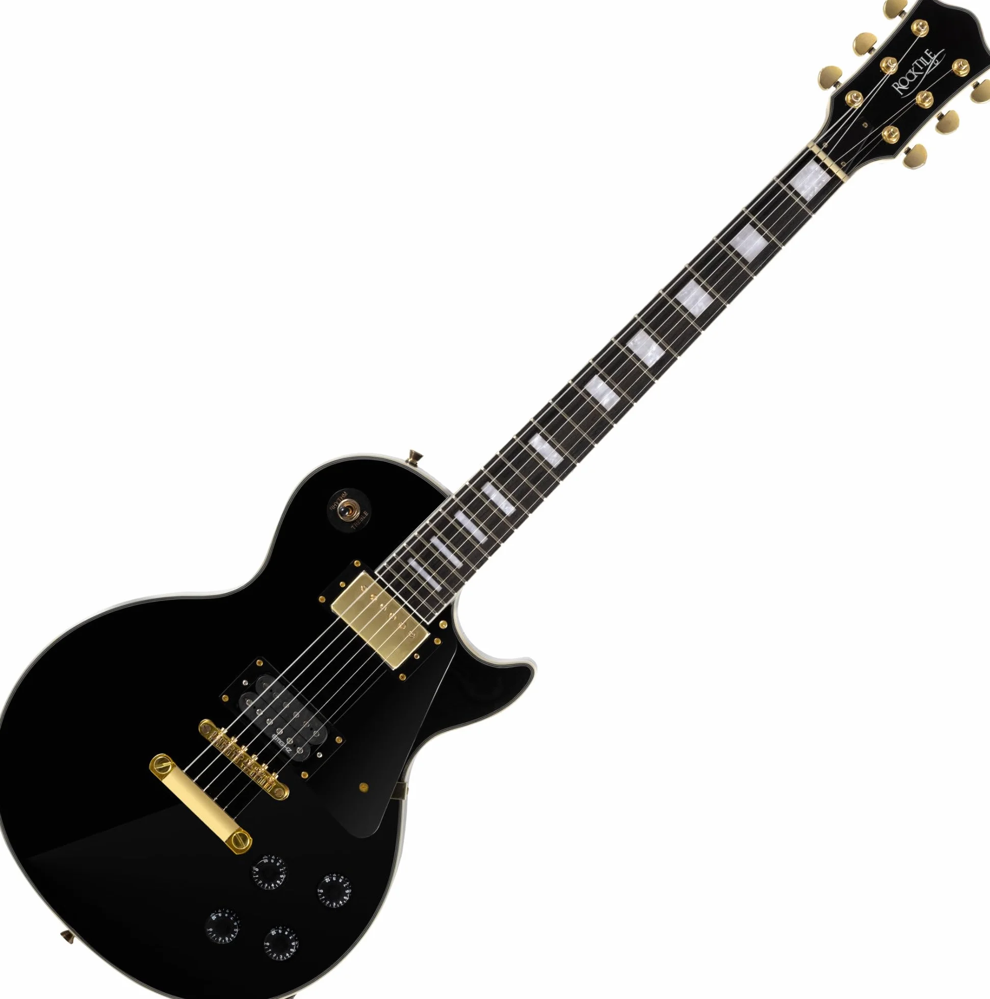Rocktile Pro L-200BK Deluxe Guitarra Eléctrica Negra