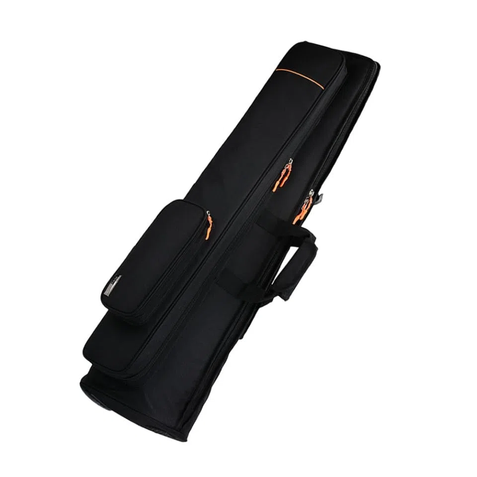 Milisten Bolsa para Trombón Tenor de Tela Oxford Negra, Estuche de Almacenamiento Acolchado Doble Asa para Transporte Seguro en Viajes y Uso Diario