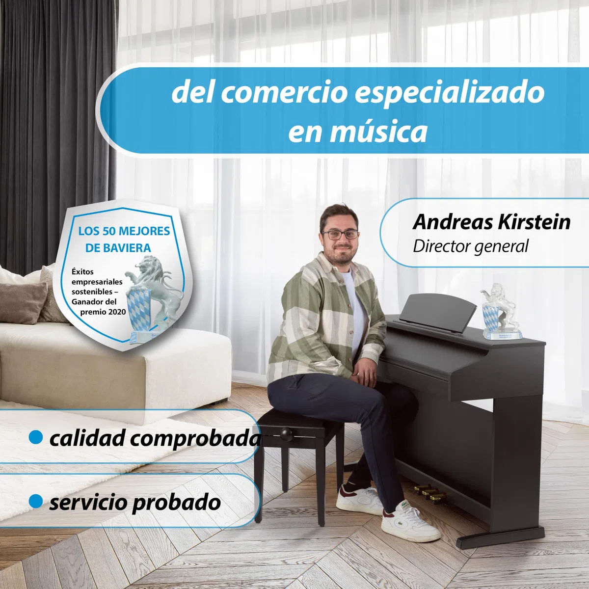 Classic Cantabile DP-50 Piano digital 88 teclas con mecanica martillo - Teclado electronico USB, 32 polifonía y funcion Twin-Piano - Organo musical para ninos - Set con banqueta y auriculares - Negro