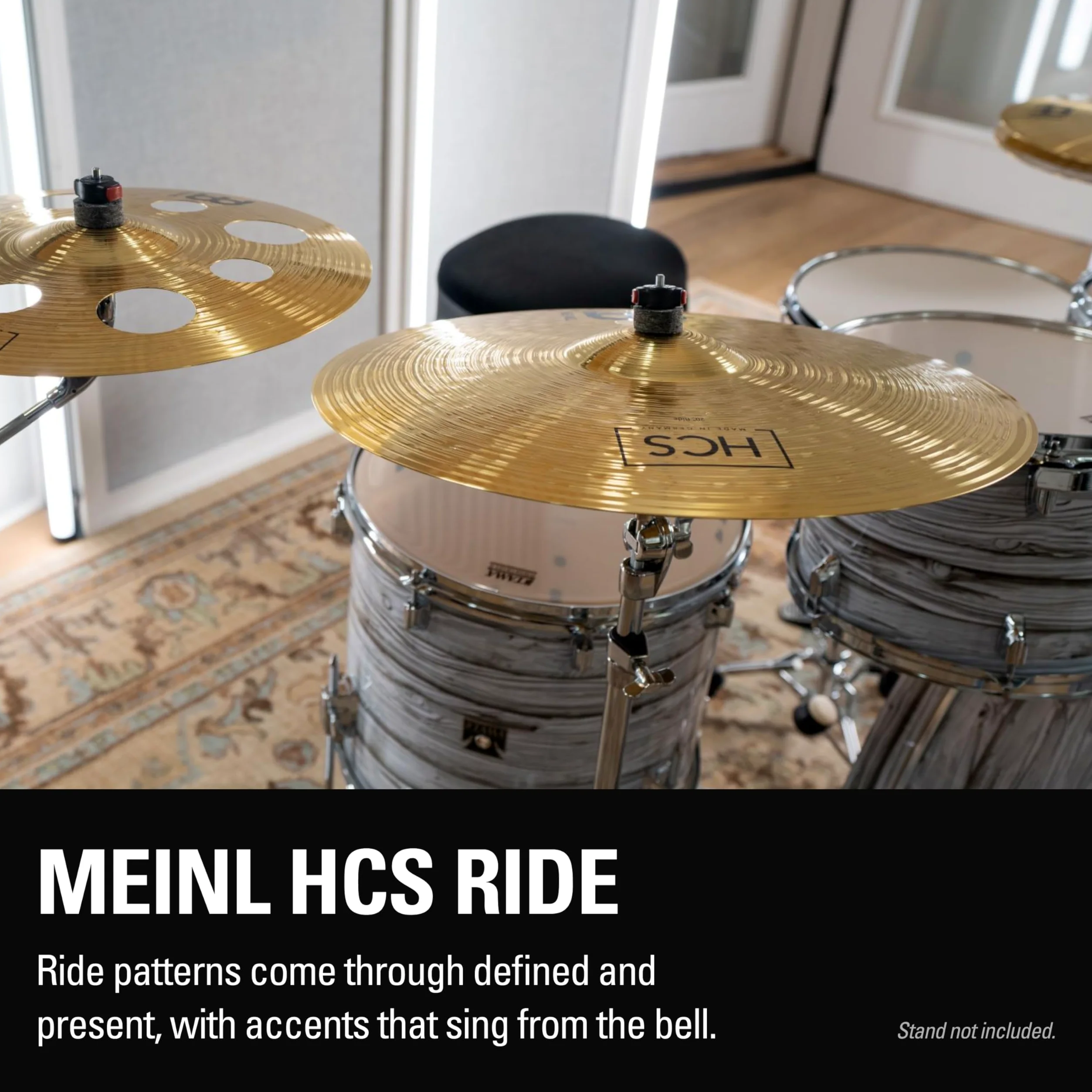 Meinl Cymbals HCS Plato Ride de 20 pulgadas (50,8cm) Platillos de Batería – Latón, Acabado Tradicional (HCS20R)